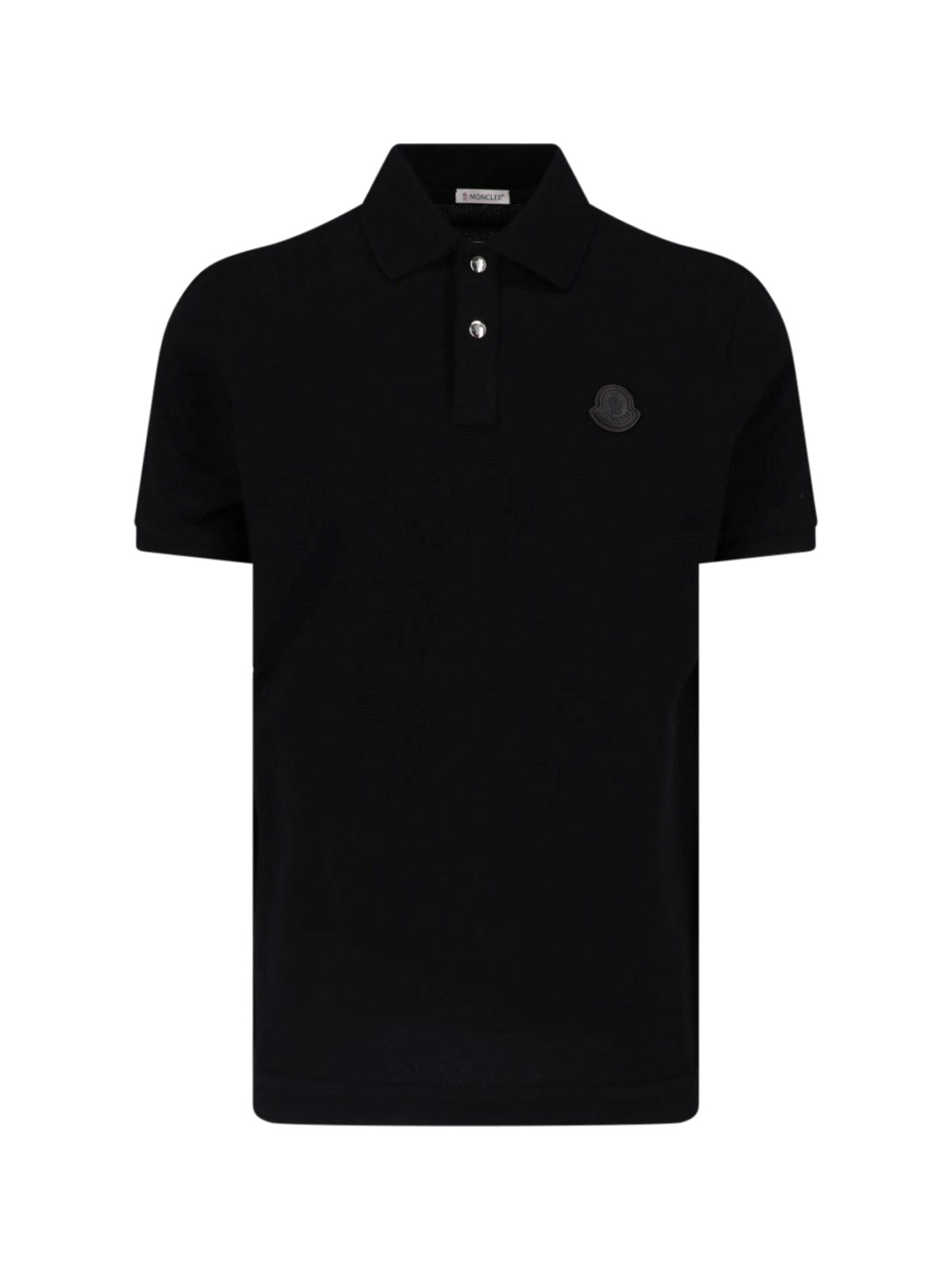 Moncler Logo Polo In Black