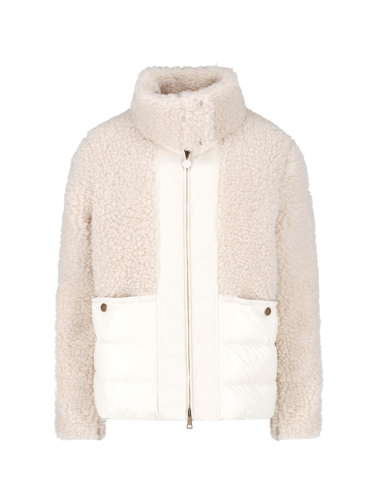 Moncler Women's Beige Glorieux Teddy-Trimmed Down Jacket UK Size 10 - Mytheresa - Image 7