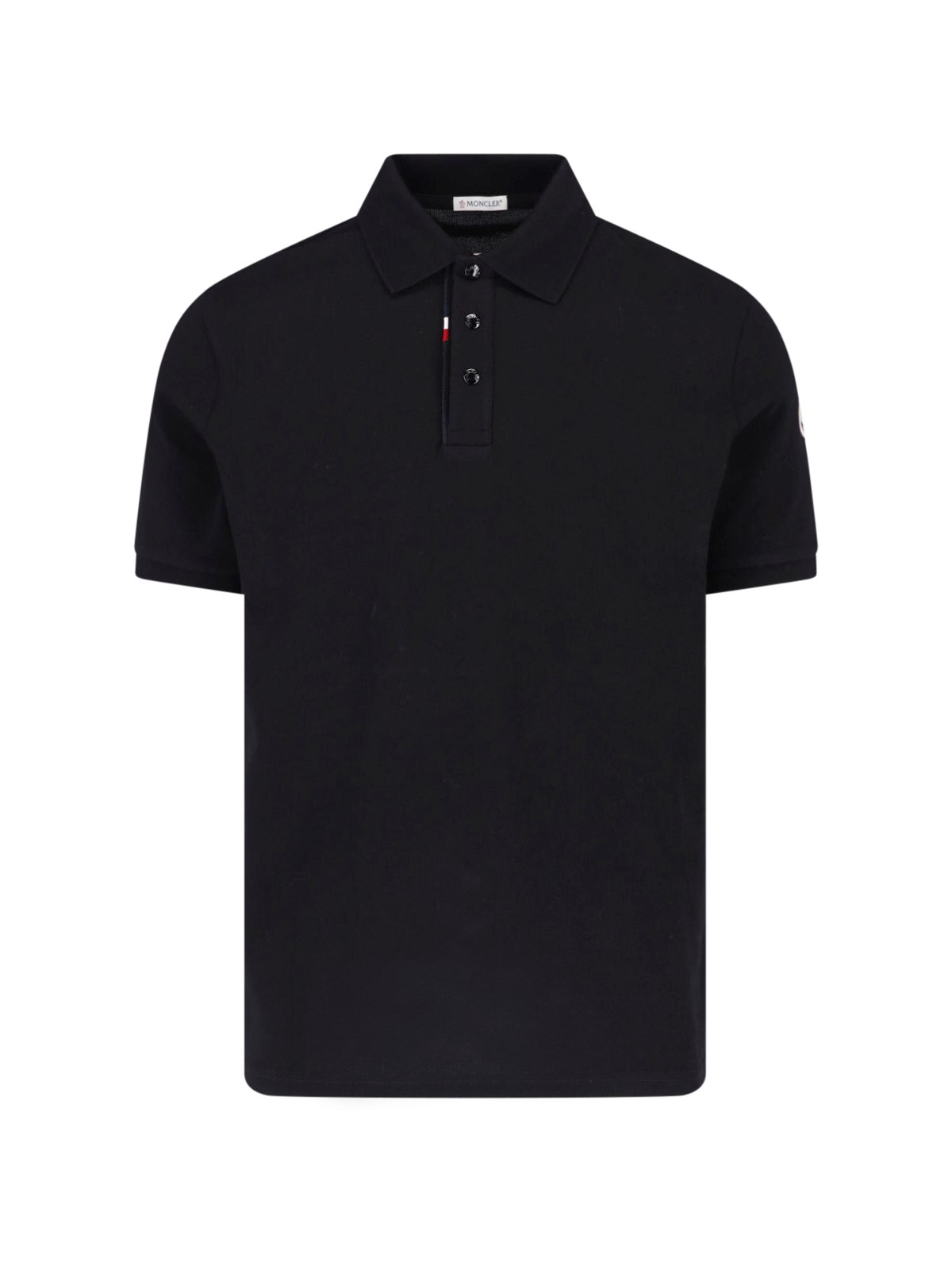 Moncler Men's Black Cotton Pique Polo Shirt UK Size 40 - Mytheresa - Image 2