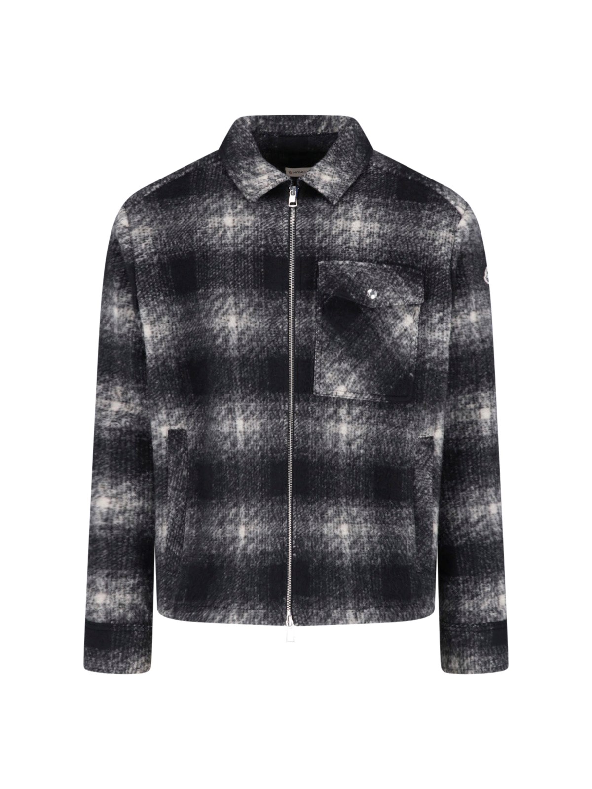 Moncler Men's Black Check Jacket "Archivio"