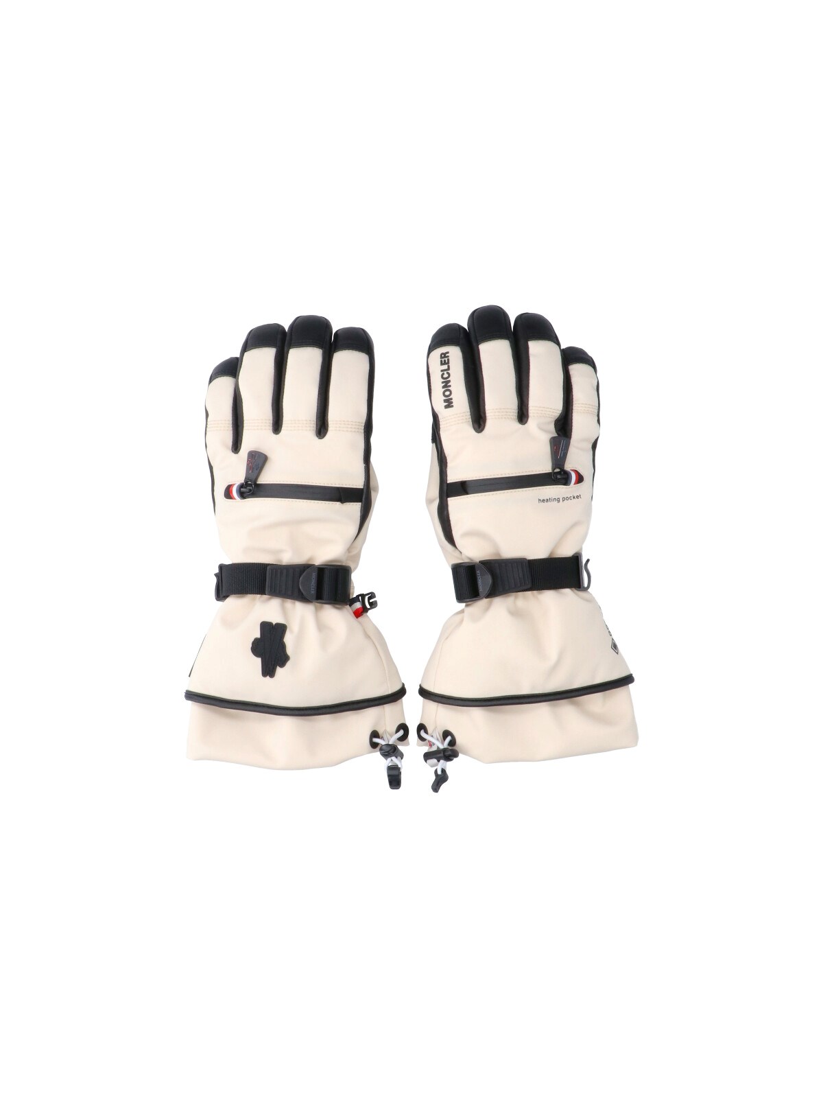 Moncler Grenoble Beige Polyamide Gloves - 7|S