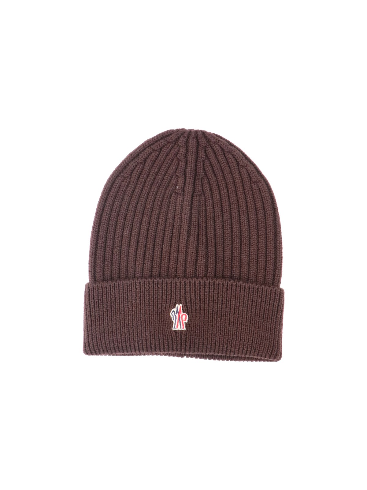 Moncler Grenoble Men's Brown Virgin Wool Beanie