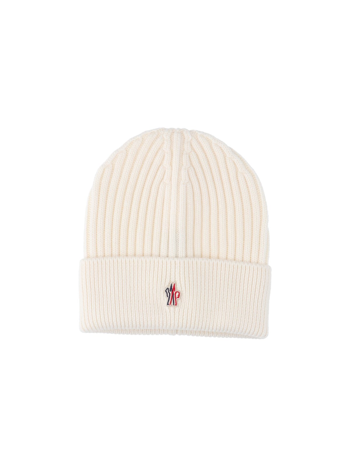 Moncler Grenoble Men's White Virgin Wool Beanie