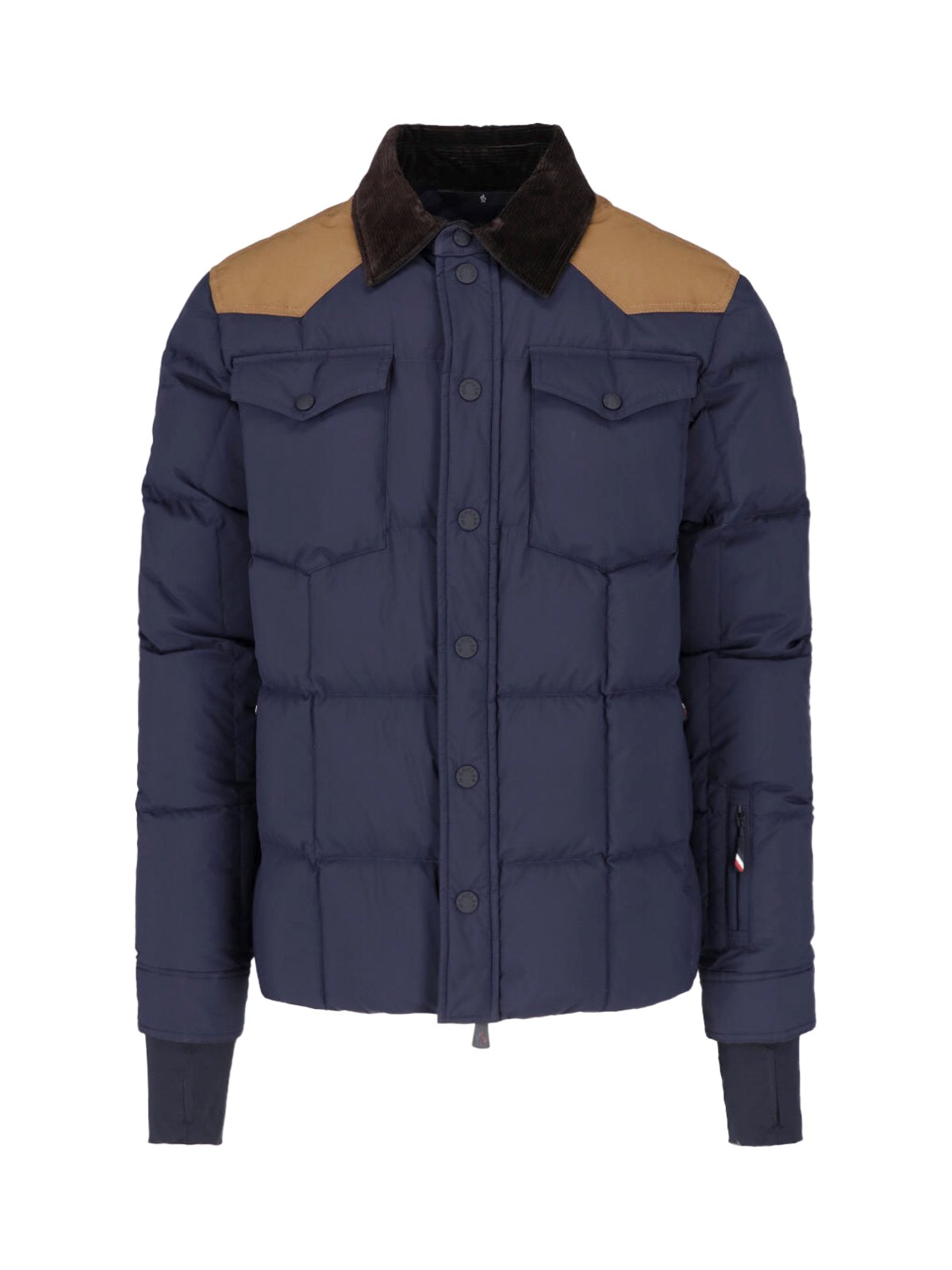 Moncler Grenoble Blue Polyamide Full-Length Jacket - 4