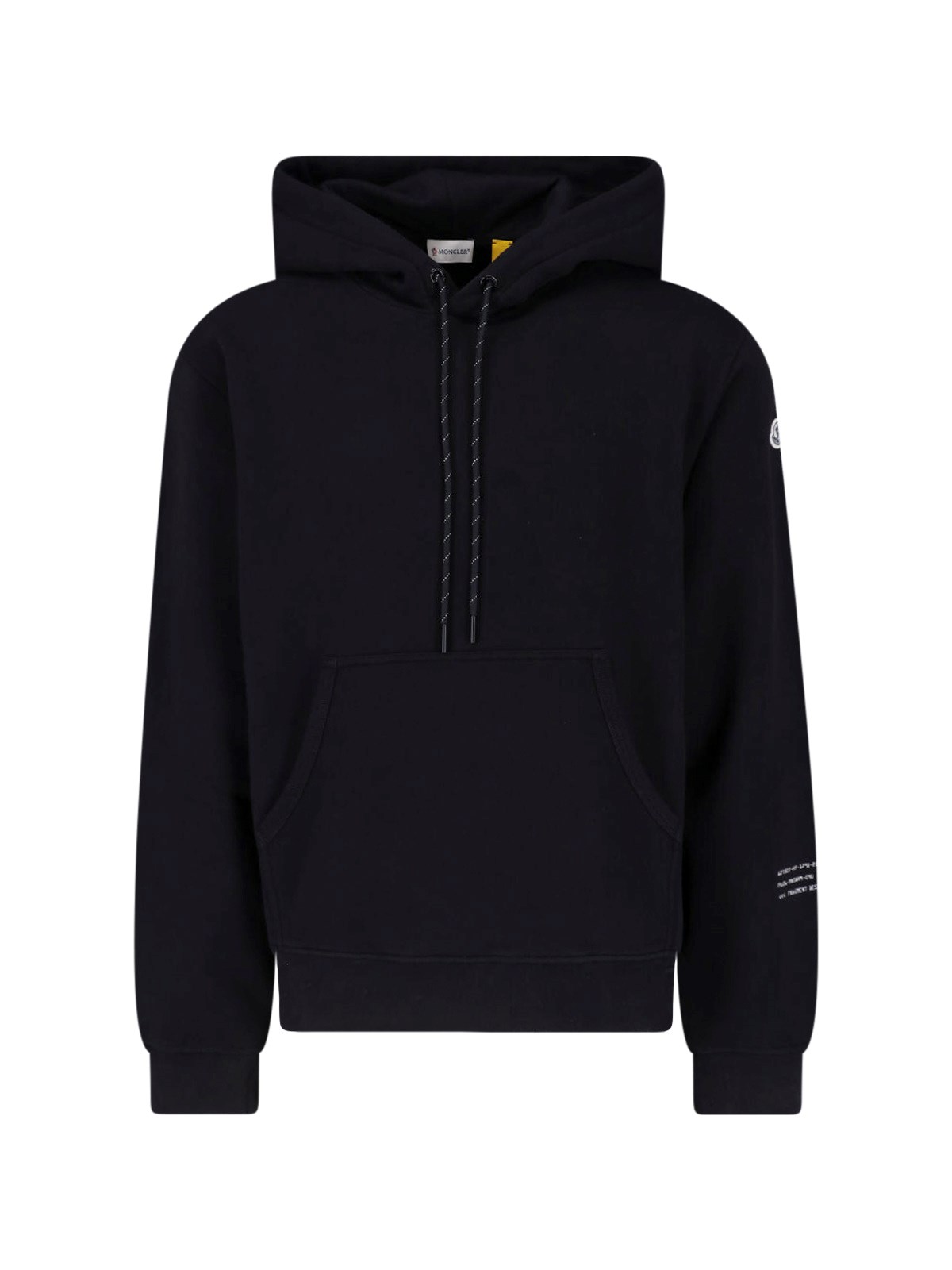 Moncler Genius Men's Black X Fragt Hoodie With Logo