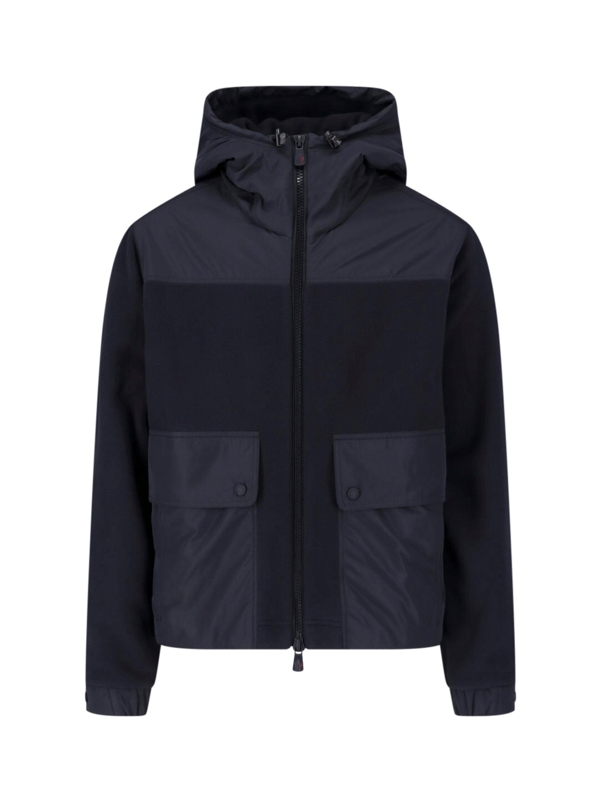 Moncler Grenoble Men's Black Zip Cardigan “Polartec®”