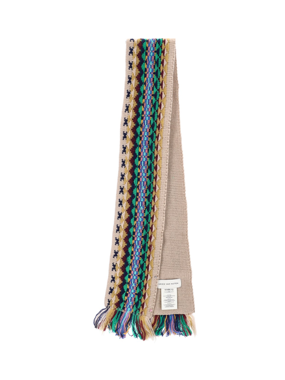 Dries van noten Jacquard wool scarf available on SUGAR - 219572