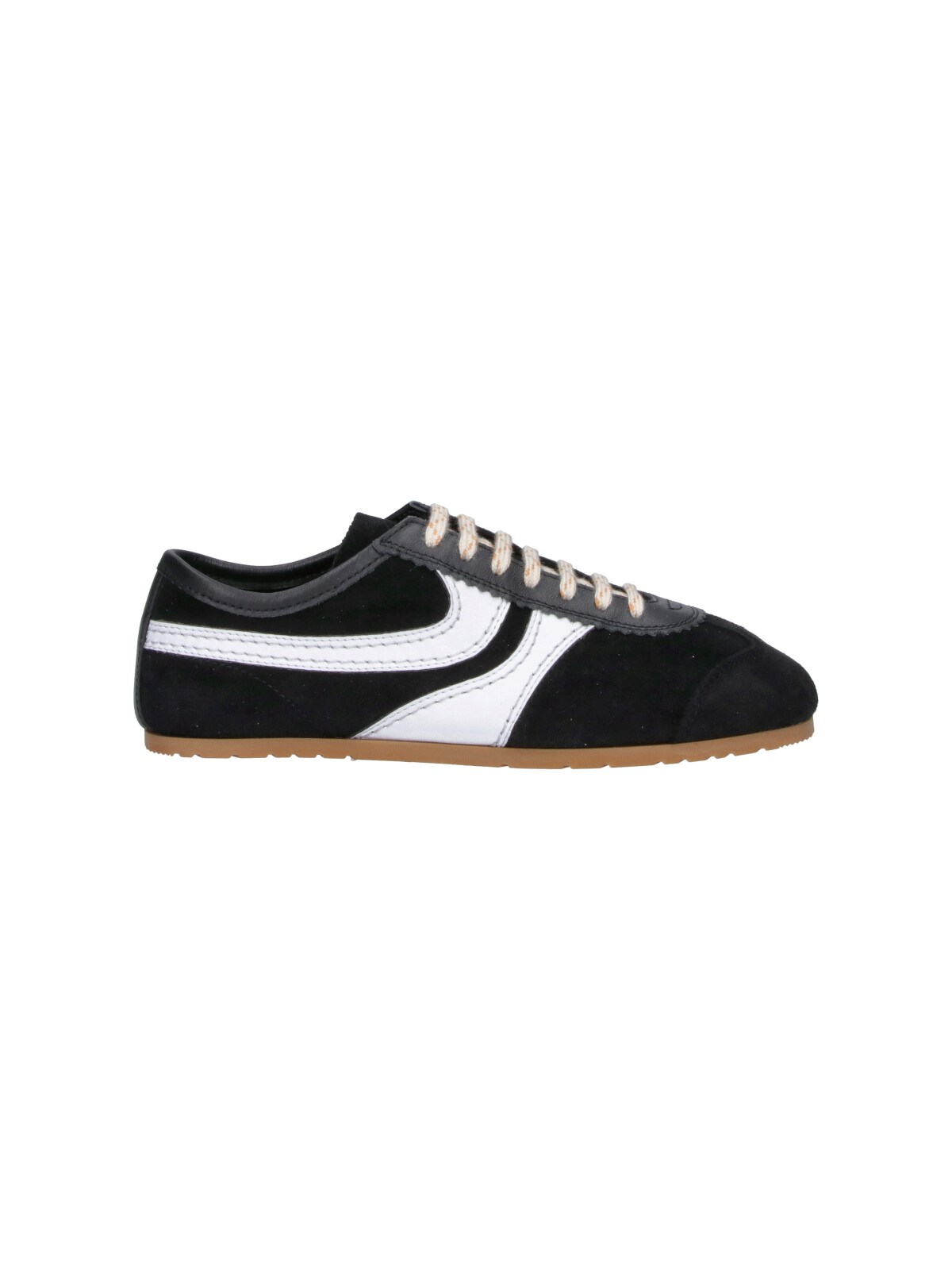 Dries Van Noten Donna Nero Sneakers In Suede