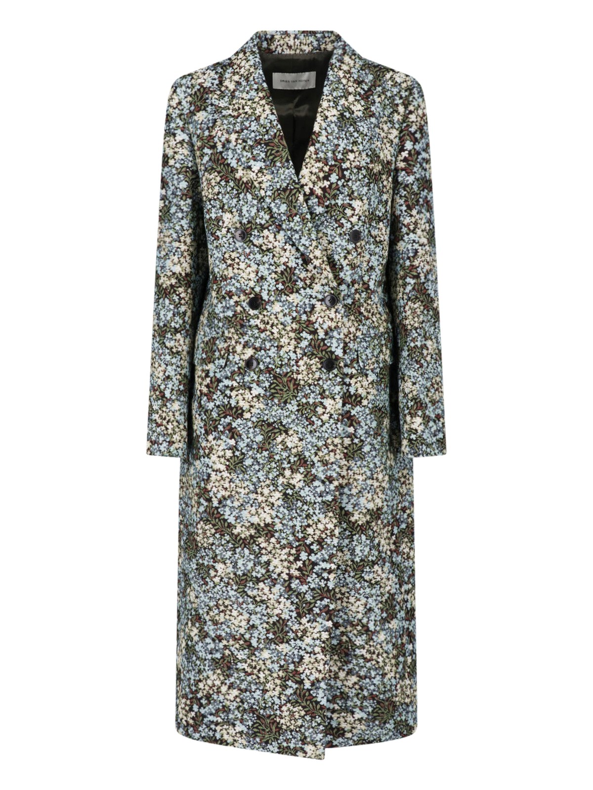 Dries van Noten Floral Double-Breasted Coat