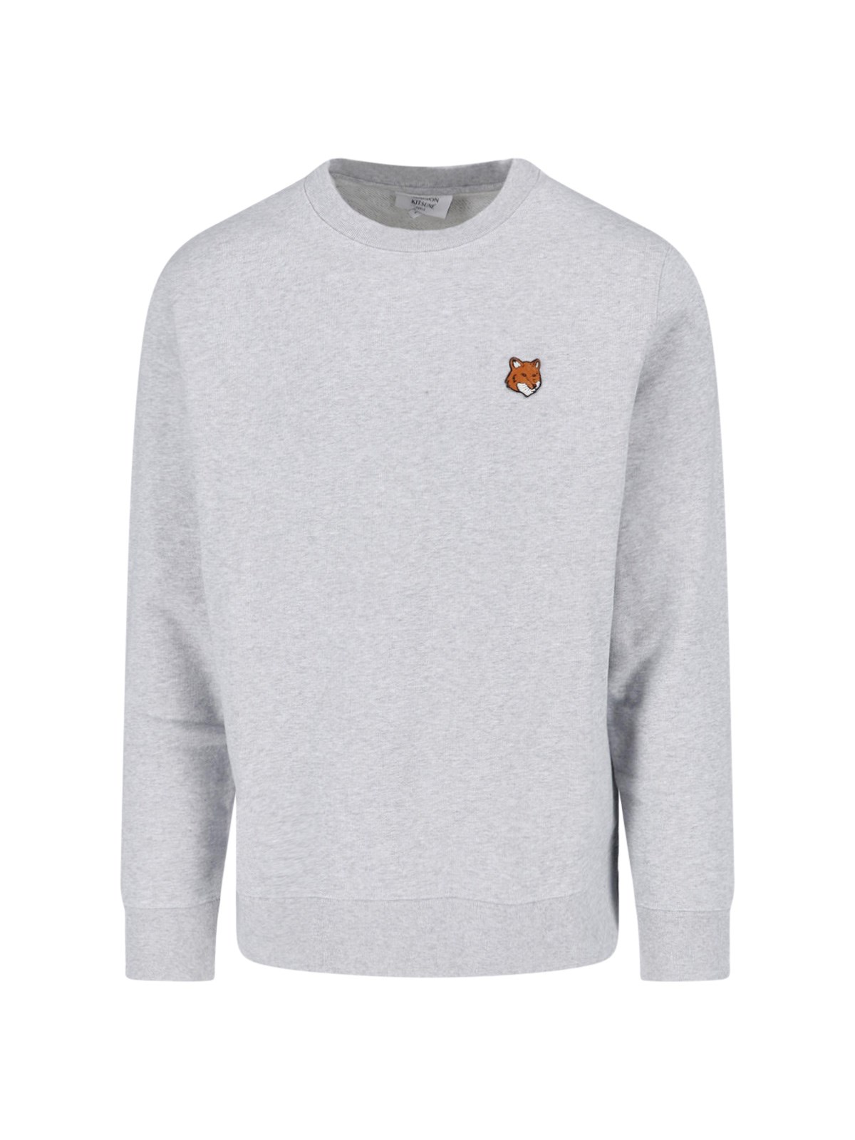 Maison Kitsuné Uomo Grigio Felpa "Fox Head"