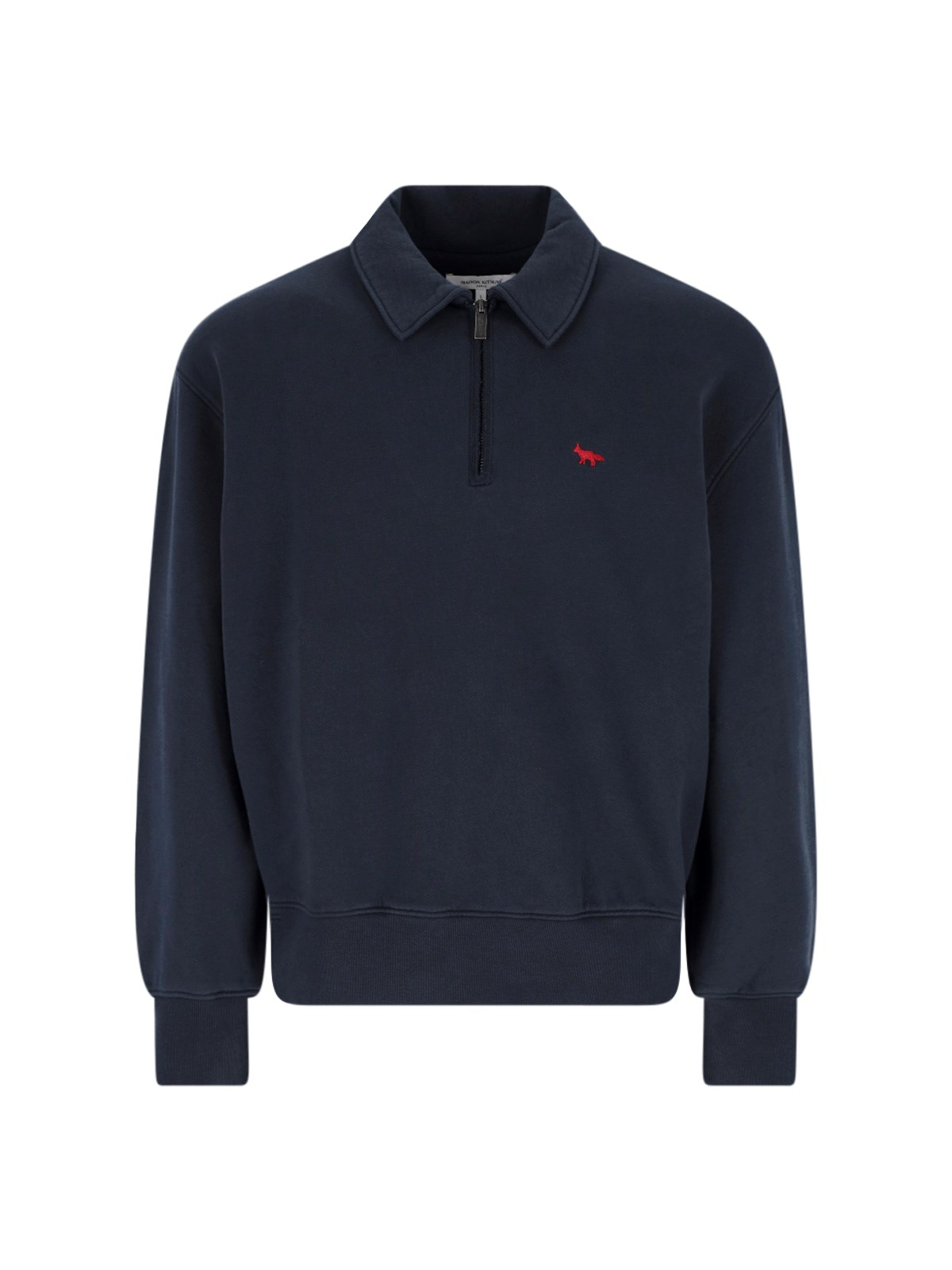Maison Kitsuné Zip Sweatshirt "Profile Fox"