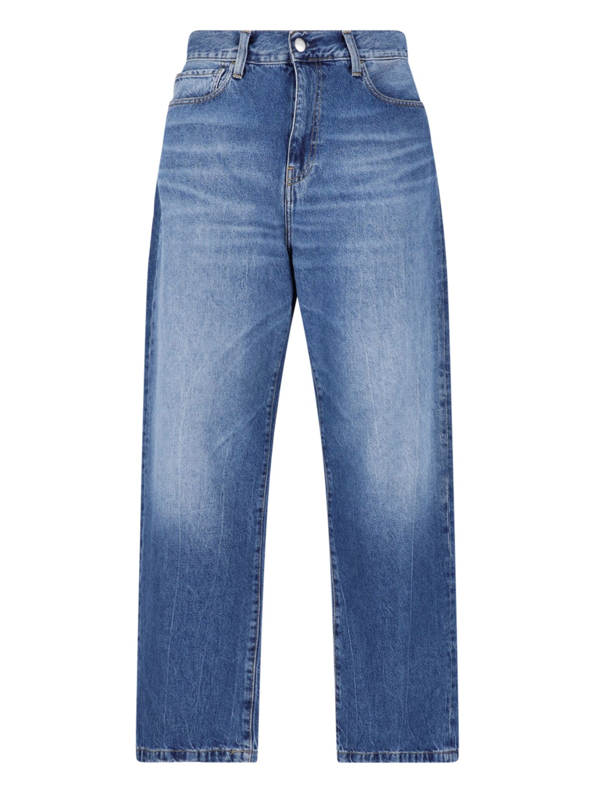 Carhartt Wip Uomo Blu Carhartt Wip_pantaloni 'Landon' In Denim Marble Used Wash_blu_30 Usa_uomo - Immagine 3