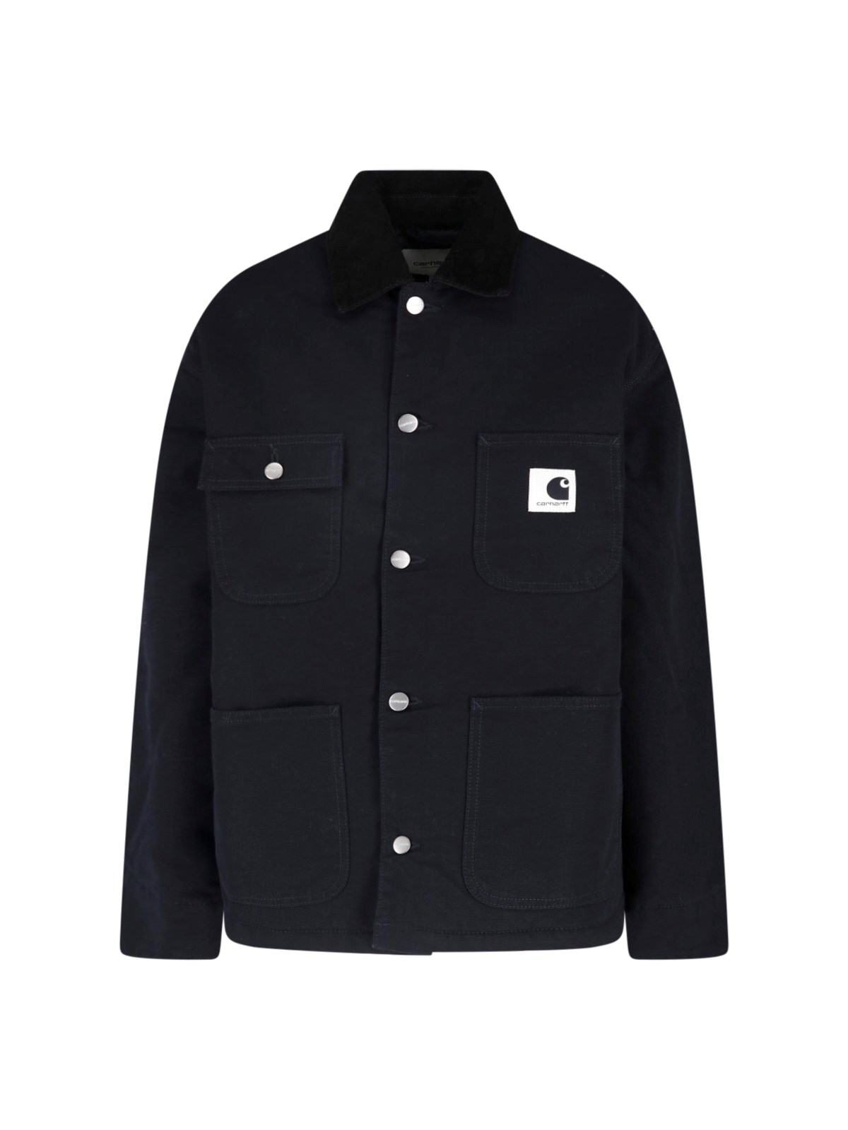 Carhartt Wip Donna Nero Giacca Bottoni "Og Michigan"