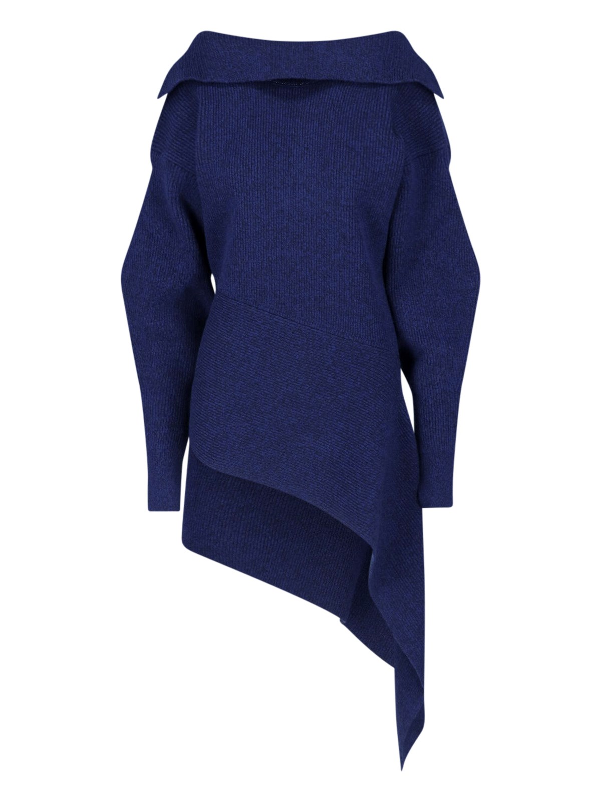 Givenchy Donna Blu Abito Mini In Lana E Cashmere