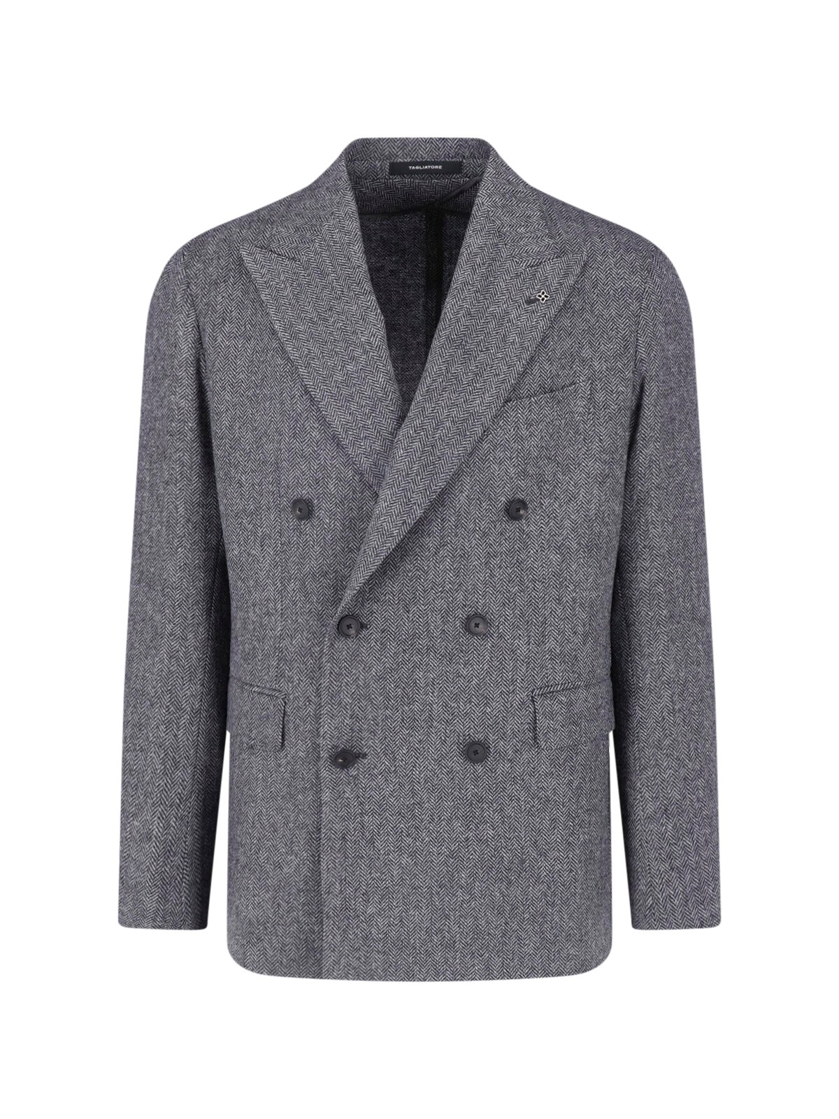 Tagliatore Double-Breasted Virgin Wool Blazer