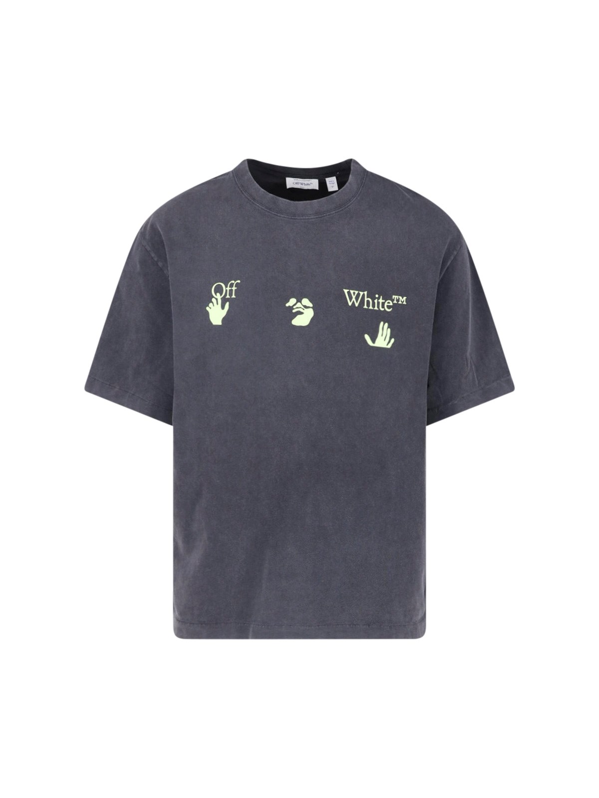 Off-White Uomo Nero T-Shirt "Bacco Arrow Skate"