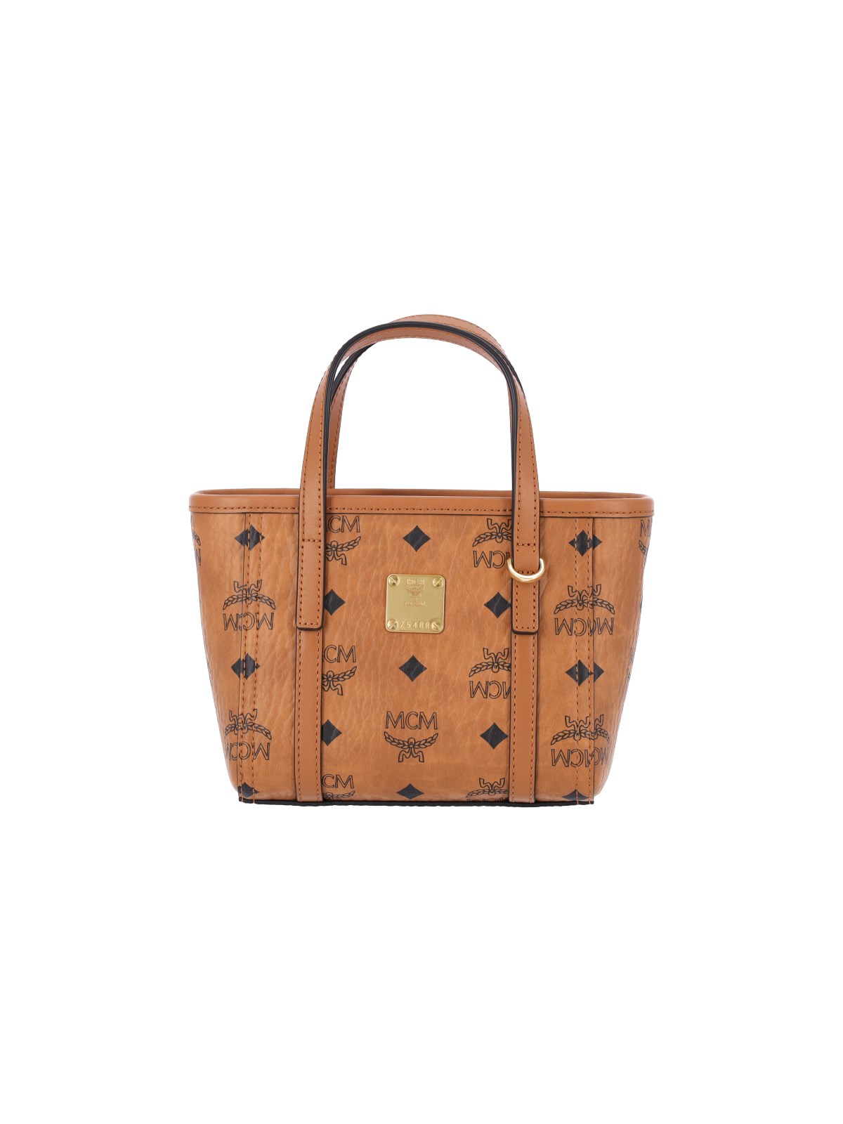 MCM MCM Shopper Bag with Logo Plaque