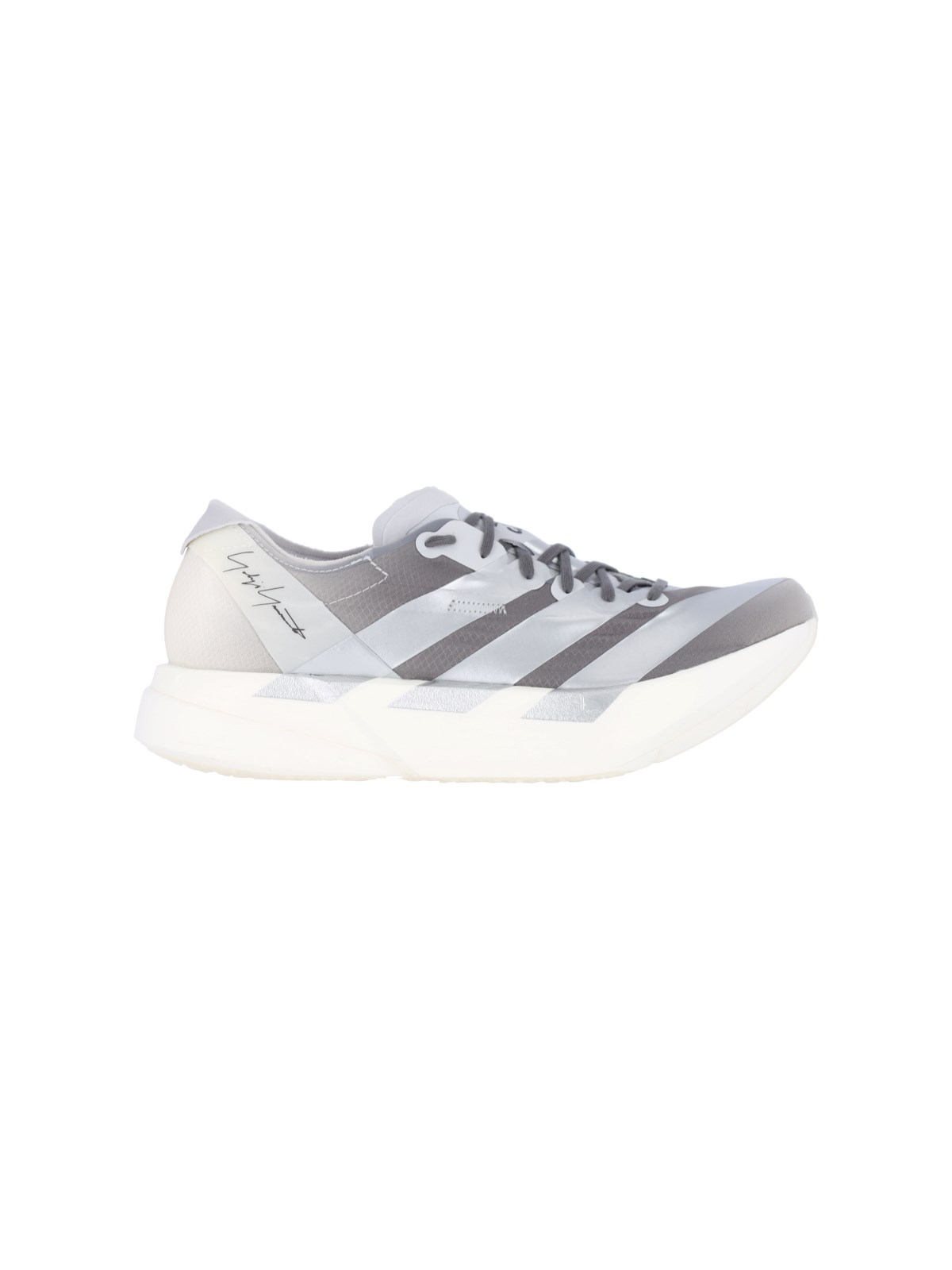 Y-3 Adios Pro 4 Sneaker in Chalk White/silver