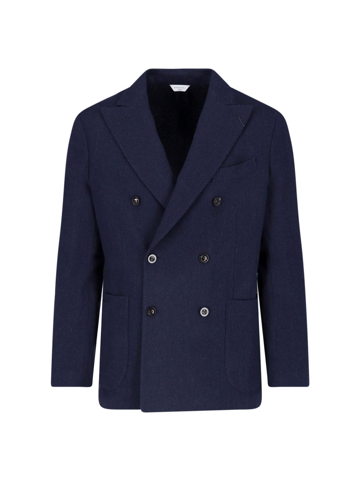 Boglioli Double-Breasted Wool Blazer