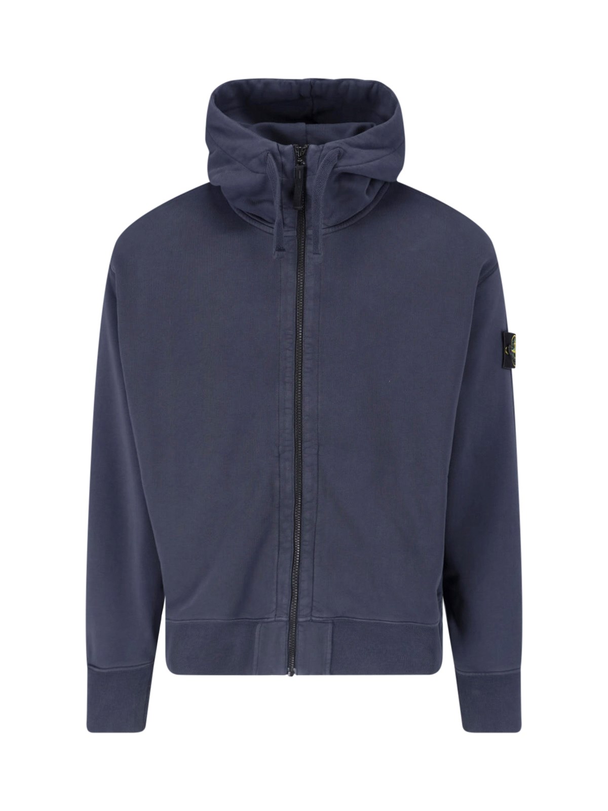 Stone Island Hooded Sweatshirt In Cotton