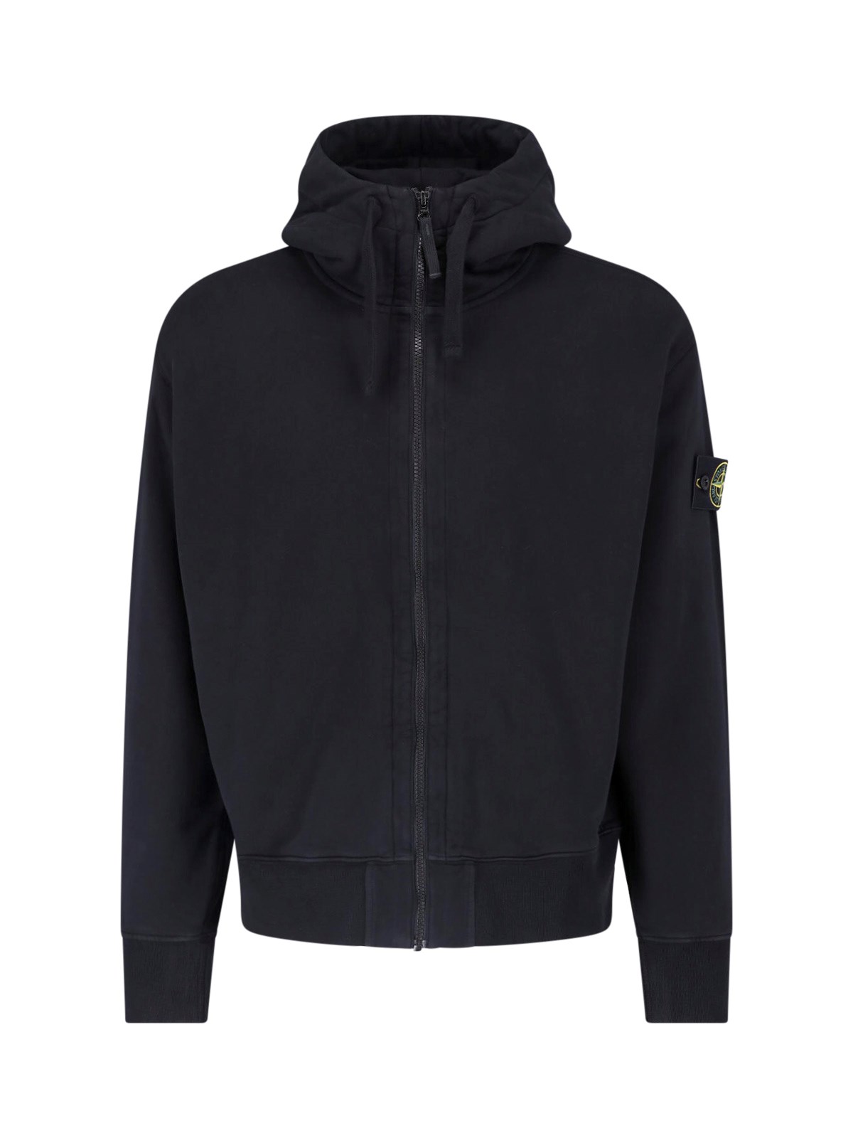 Stone Island Hooded Sweatshirt In Cotton