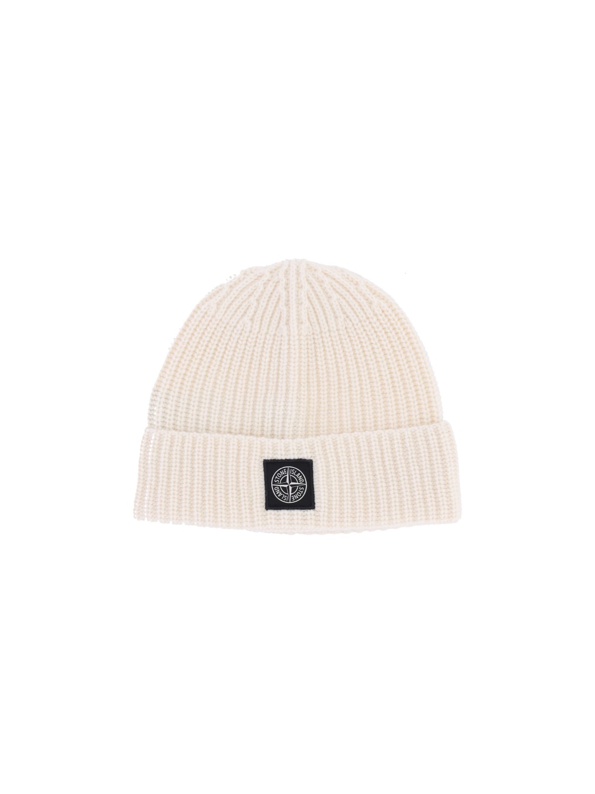 Stone Island Virgin Wool Logo Beanie