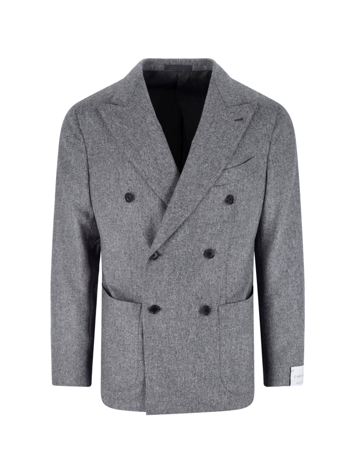 Caruso Double-Breasted Wool Blazer