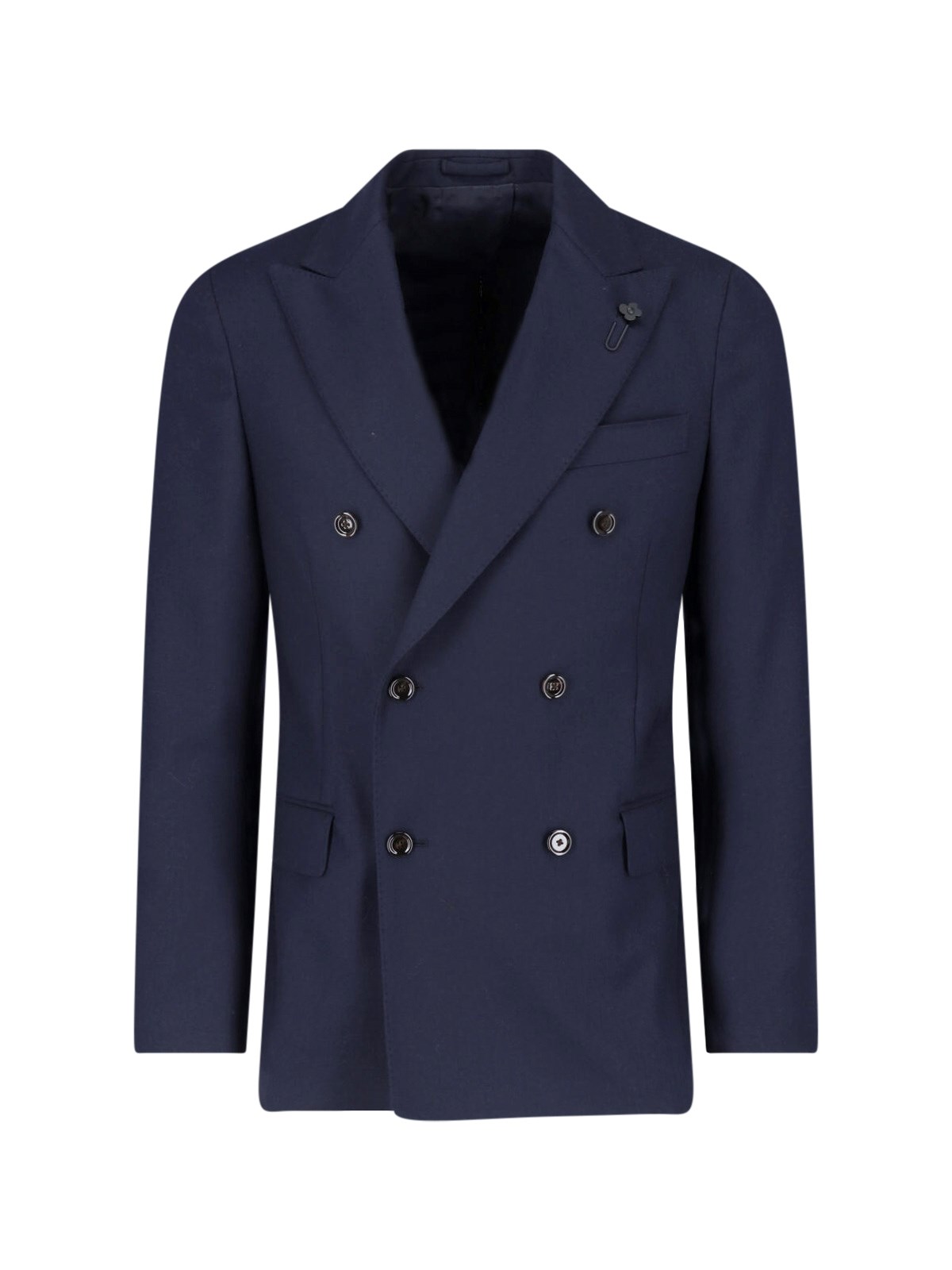 Lardini Double-Breasted Wool Blazer