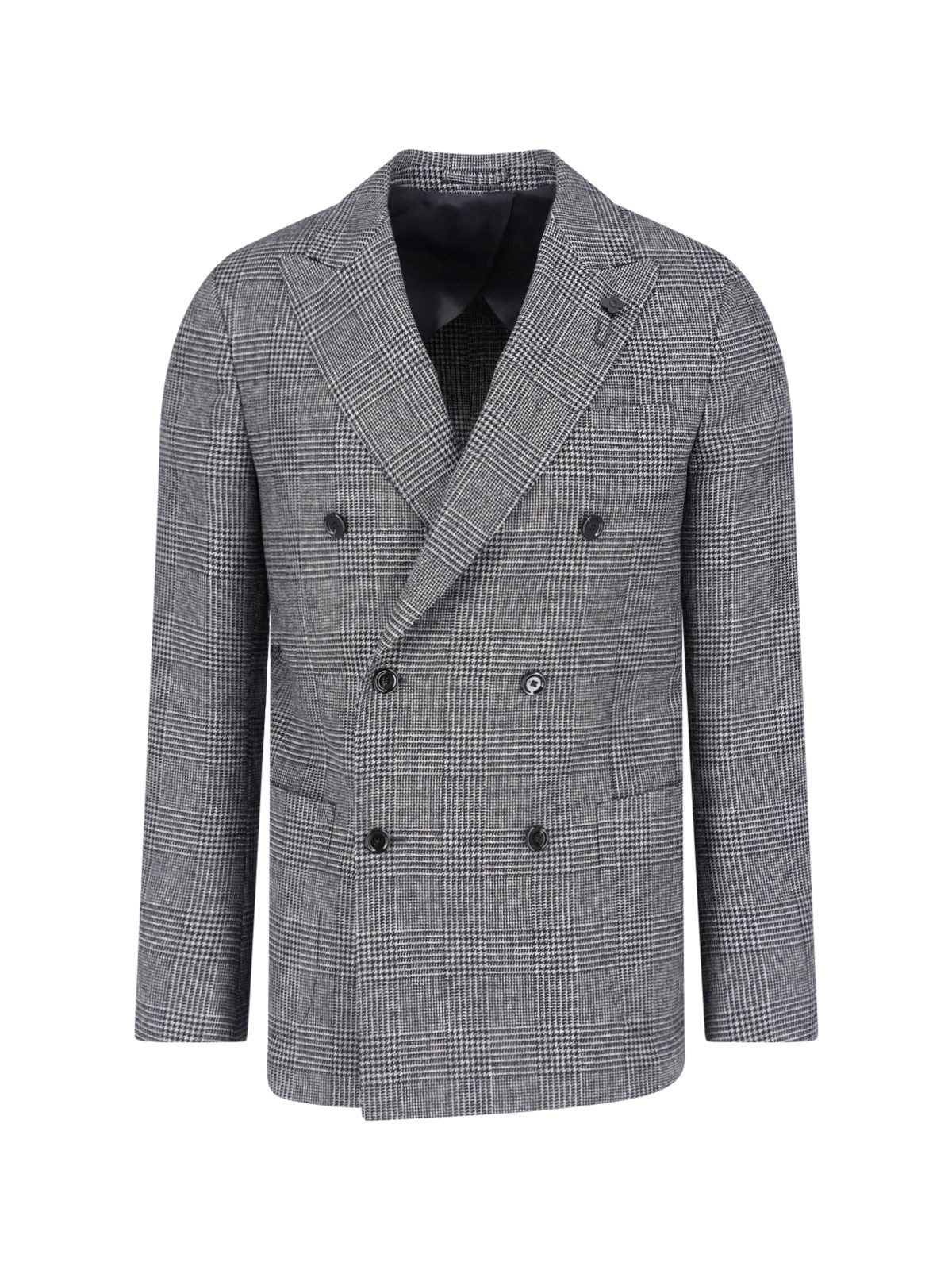 LARDINI Double-breasted wool Blazer