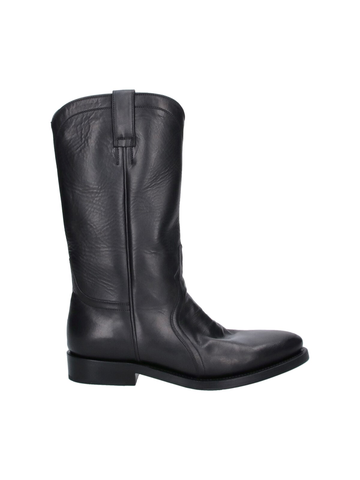Jil Sander Men's Black Leather Ankle Boots