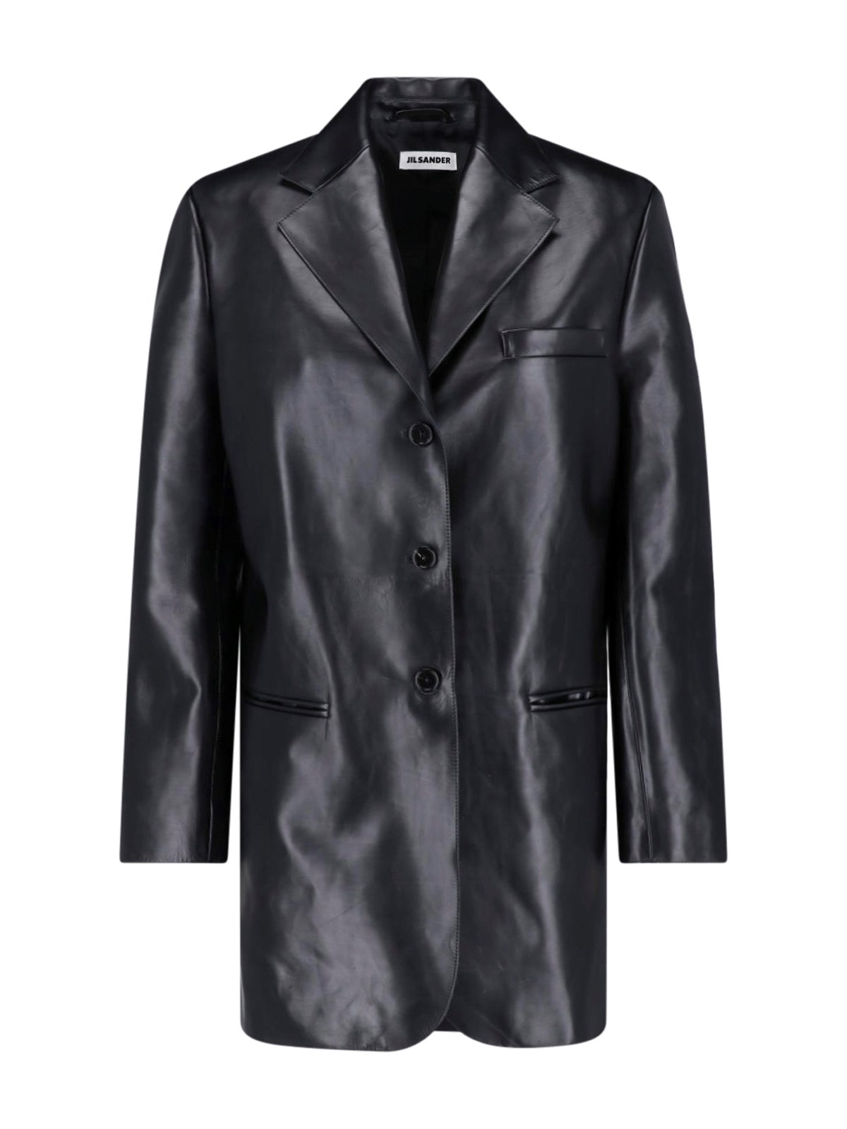Jil Sander Donna Nero Giacca In Pelle
