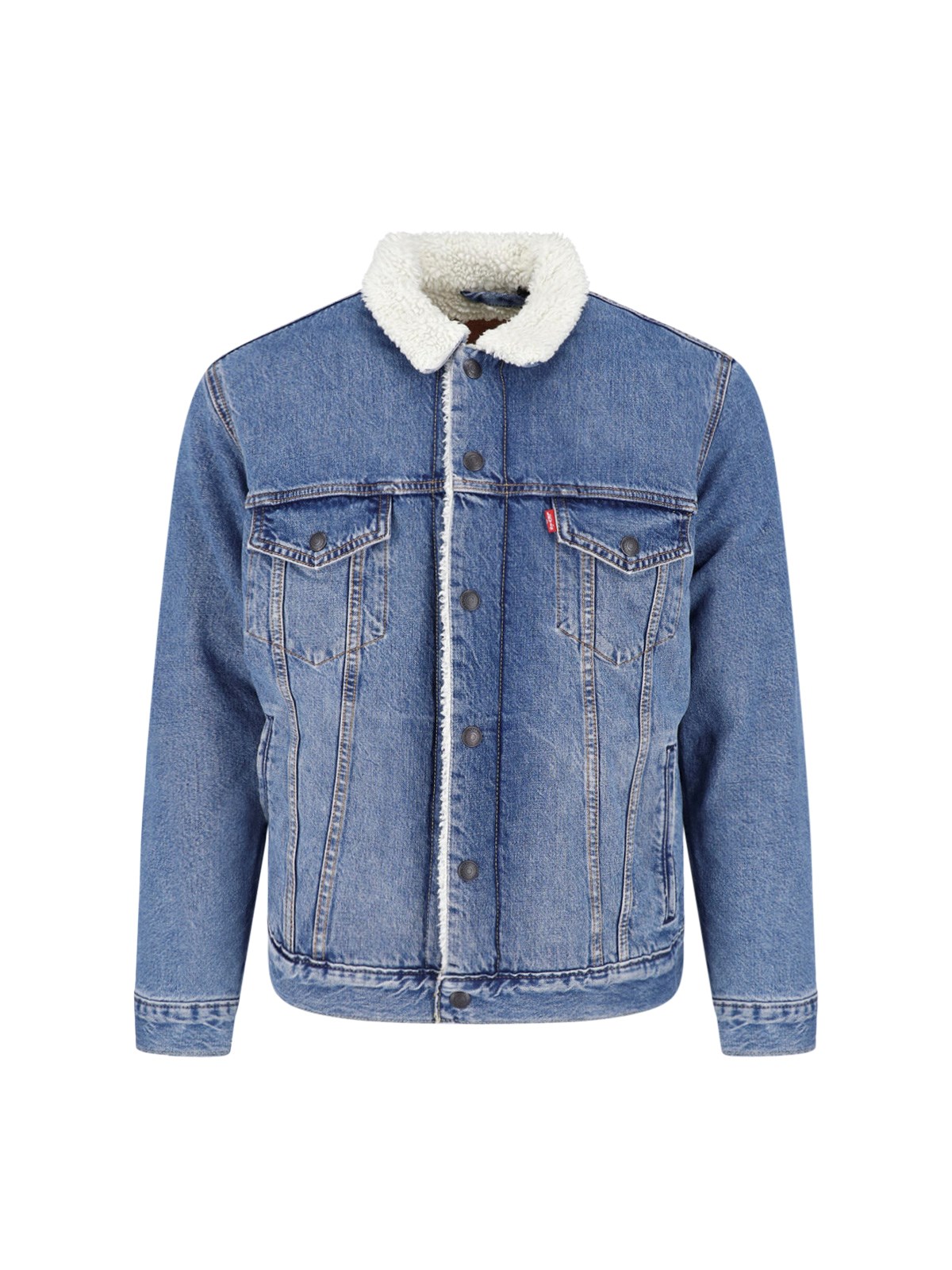 Levi's Strauss Men's Blue Jacket “Sherpa Trucker”