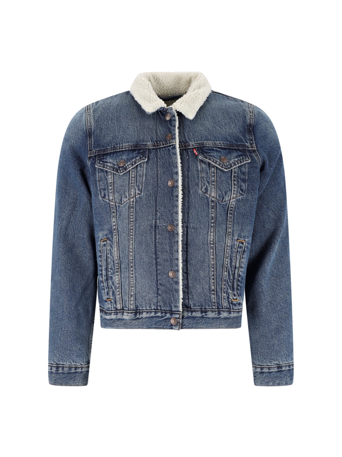 Levi's Strauss Jacket "sherpa Trucker Type Iii" In Blue