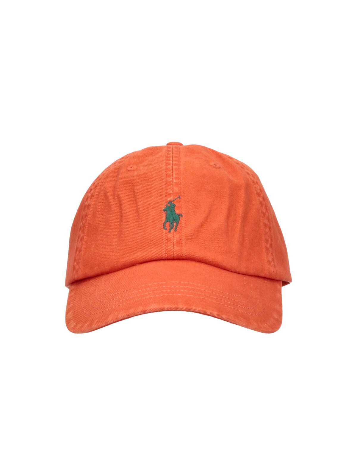 Polo Ralph Lauren Uomo Arancione Cappello Baseball Logo