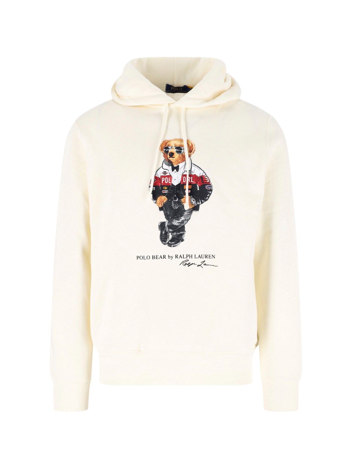 Polo Ralph Lauren Uomo Crema Felpa Cappuccio “Polo Bear”