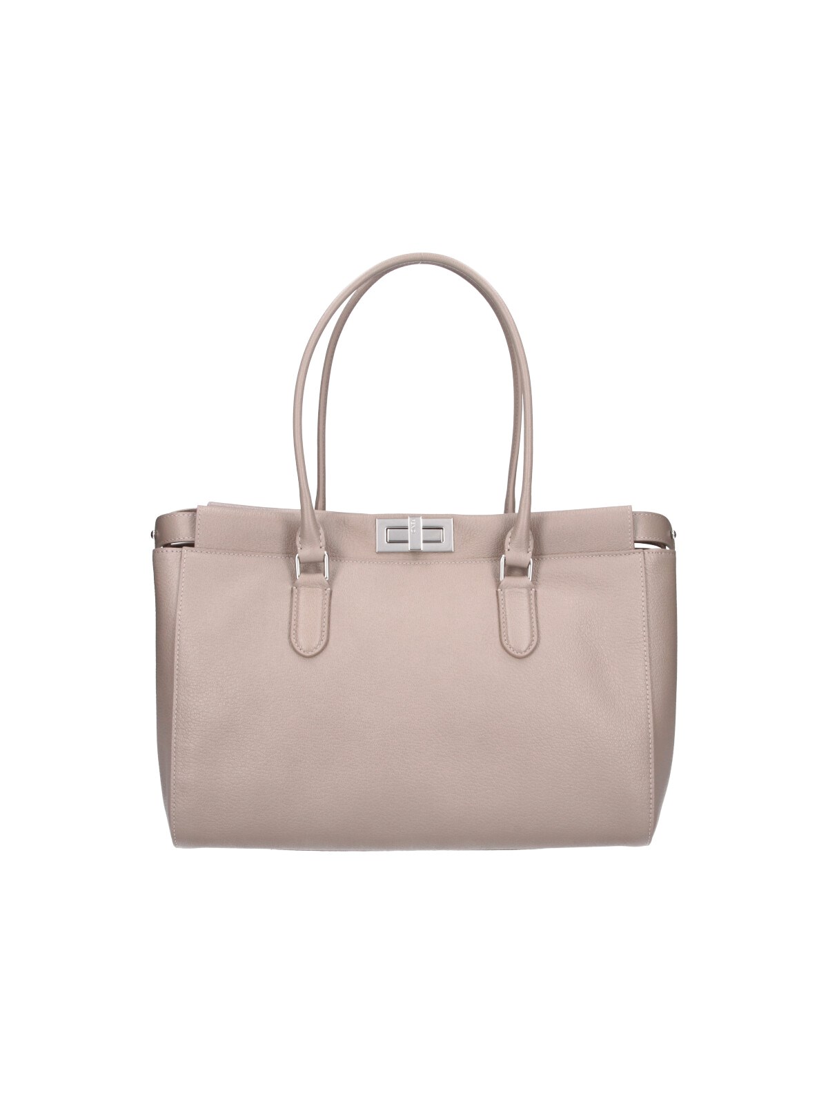 Fendi Women's Taupe Tote Bag “Peekaboo Small”