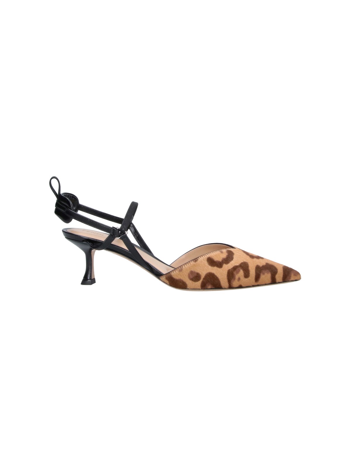 Fendi Women's Brown Slingback Pumps “Very Colibrì”