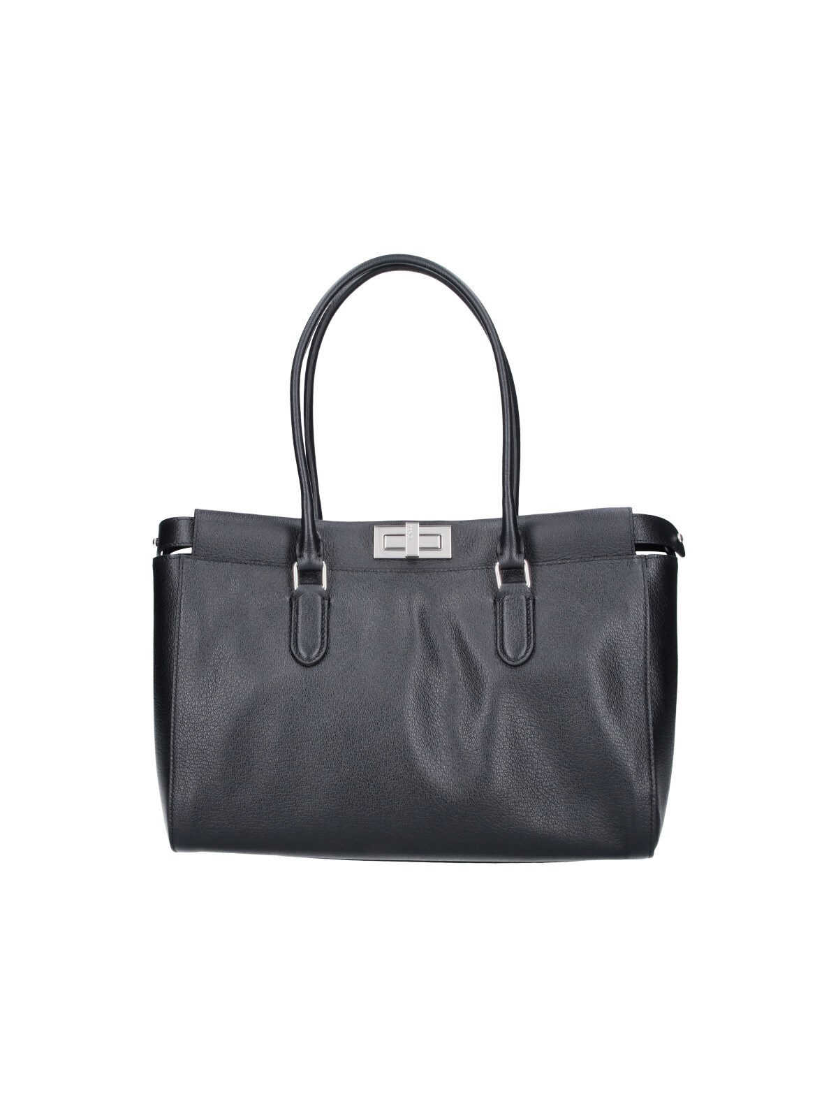 Fendi Women's Black Tote Bag “Peekaboo Small”