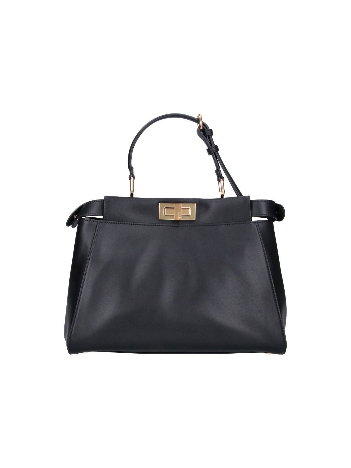 Fendi Women's Black Shoulder Bag “My Peekaboo Small”