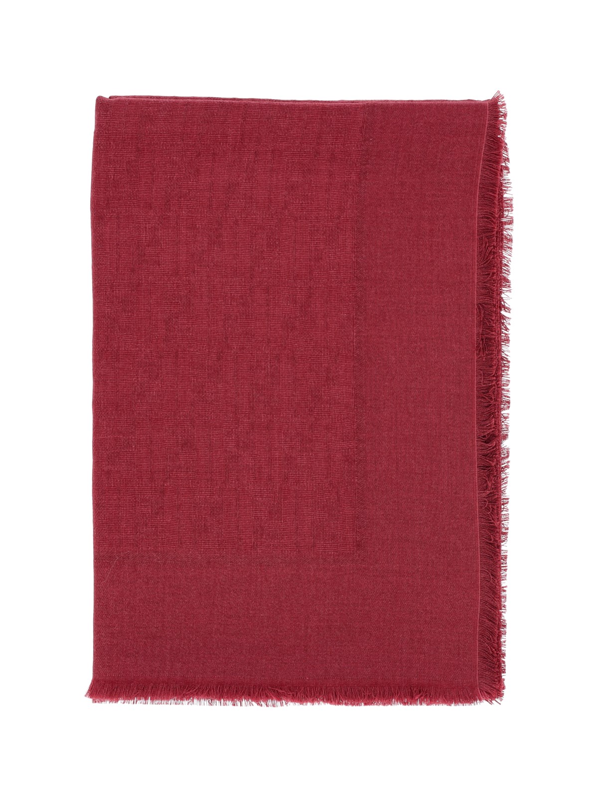 Fendi Women's Red Scarf "Ff"