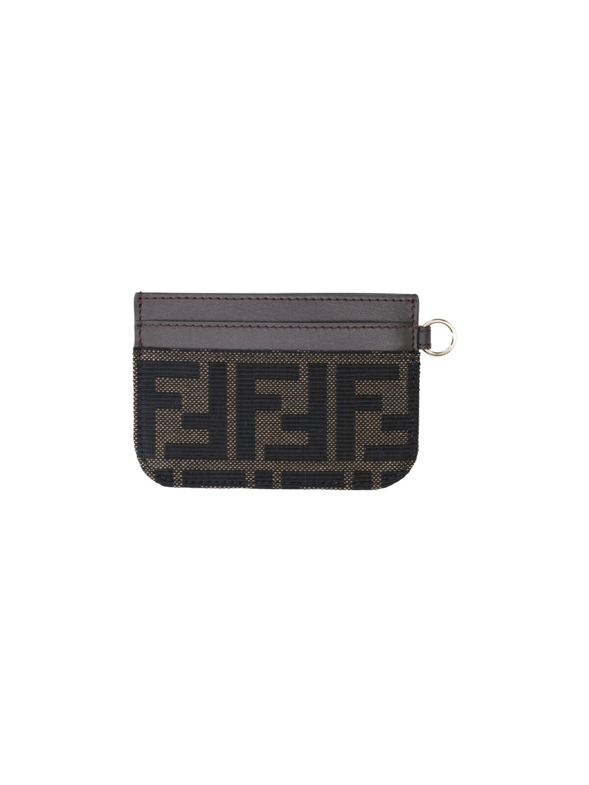 Fendi Women's Brown Cardholder "Ff"