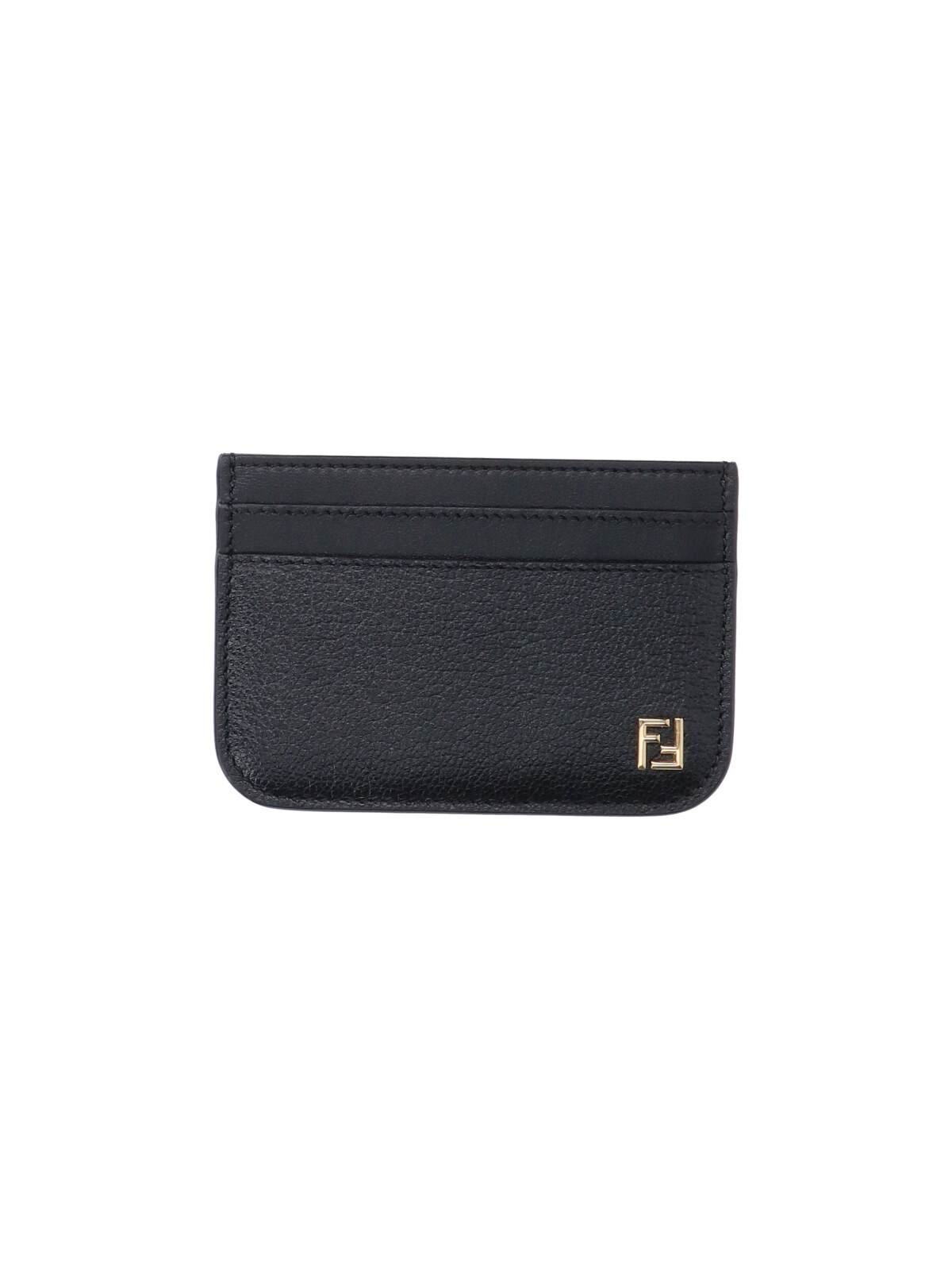 Fendi Women's Black Cardholder "Ff"
