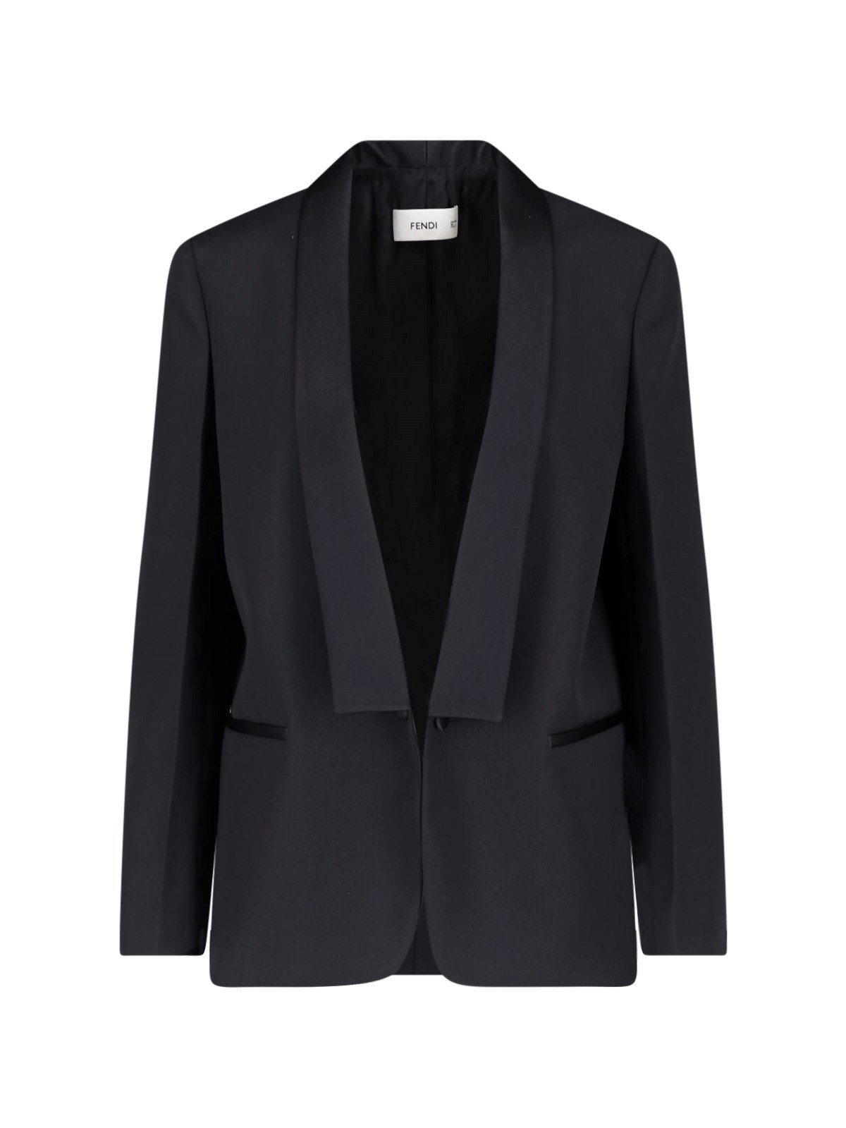 Fendi Women's Black Blazer In Virgin Wool