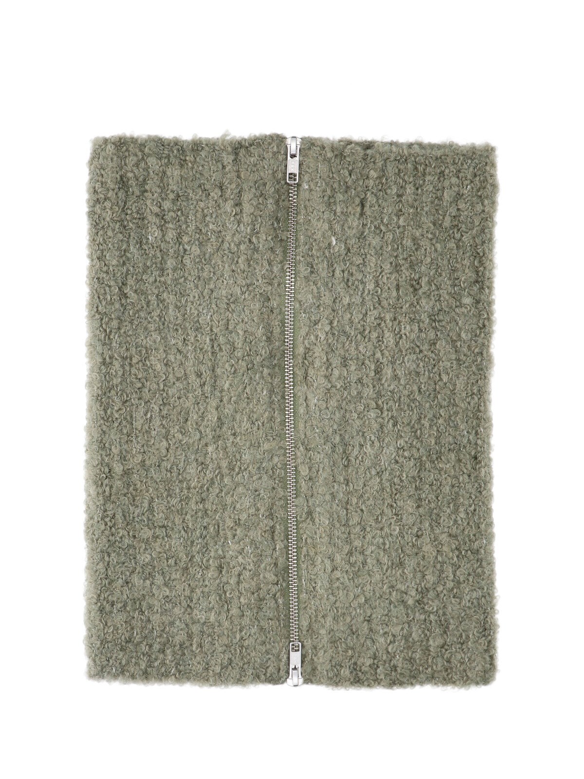 MM6 Maison Margiela Zip Neck Warmer In Wool Blend