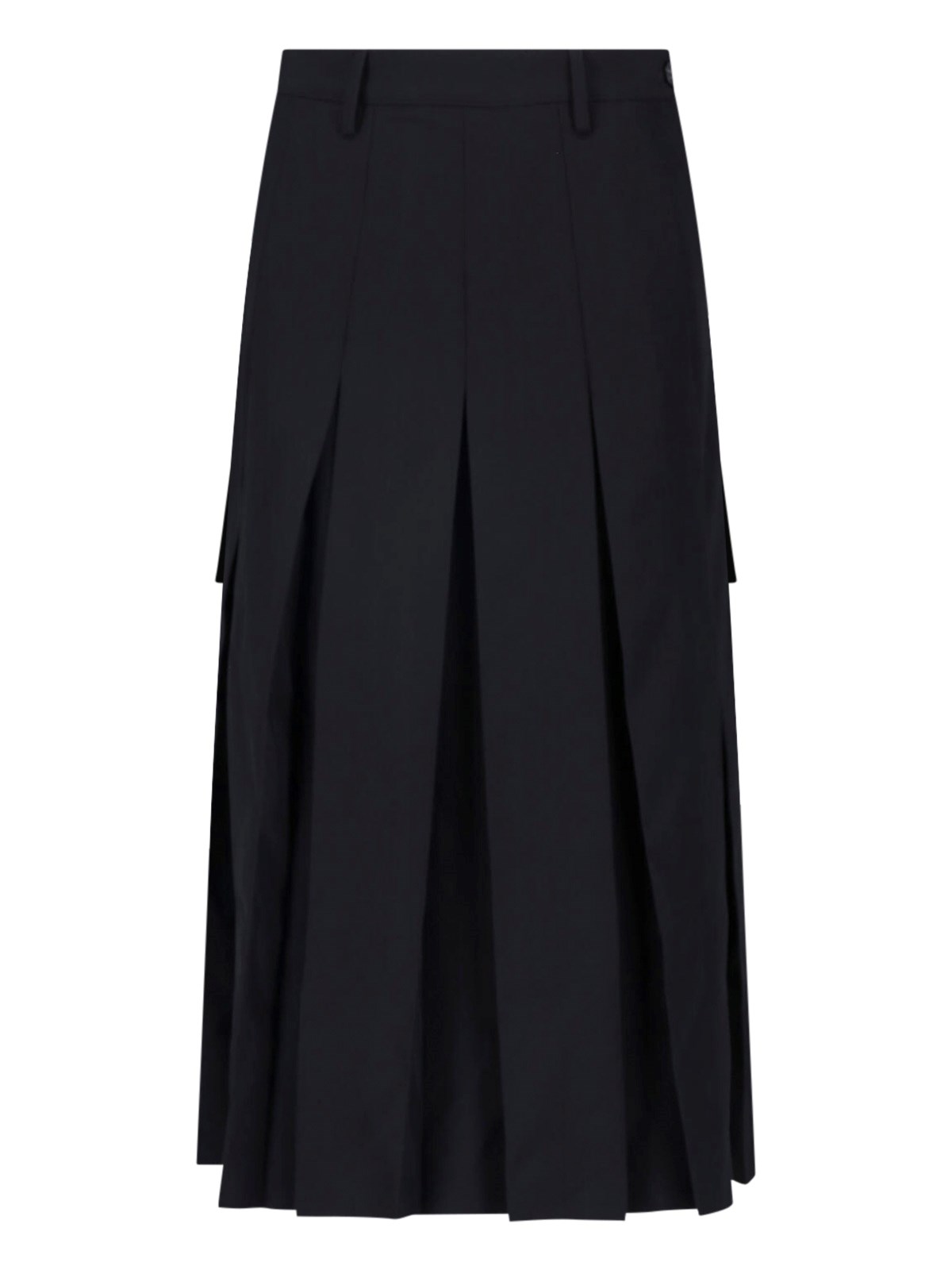MM6 Maison Margiela Asymmetrical Pleated Skirt
