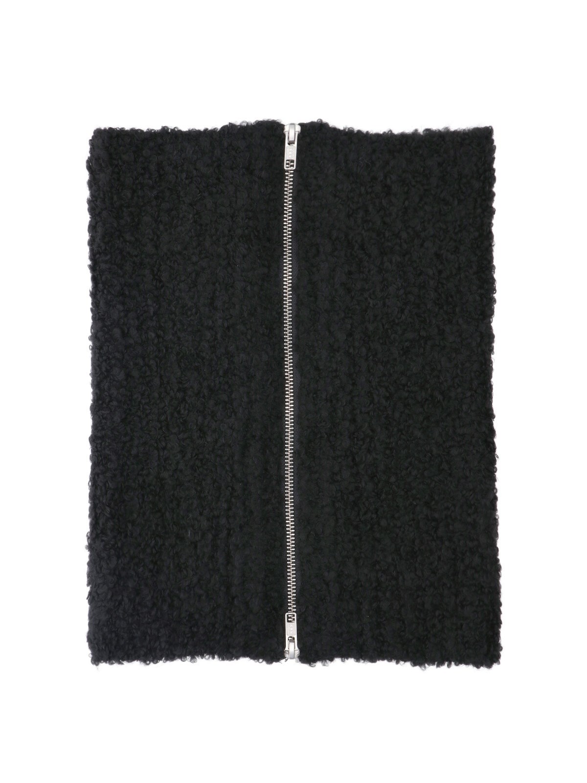 MM6 Maison Margiela Zip Neck Warmer In Wool Blend