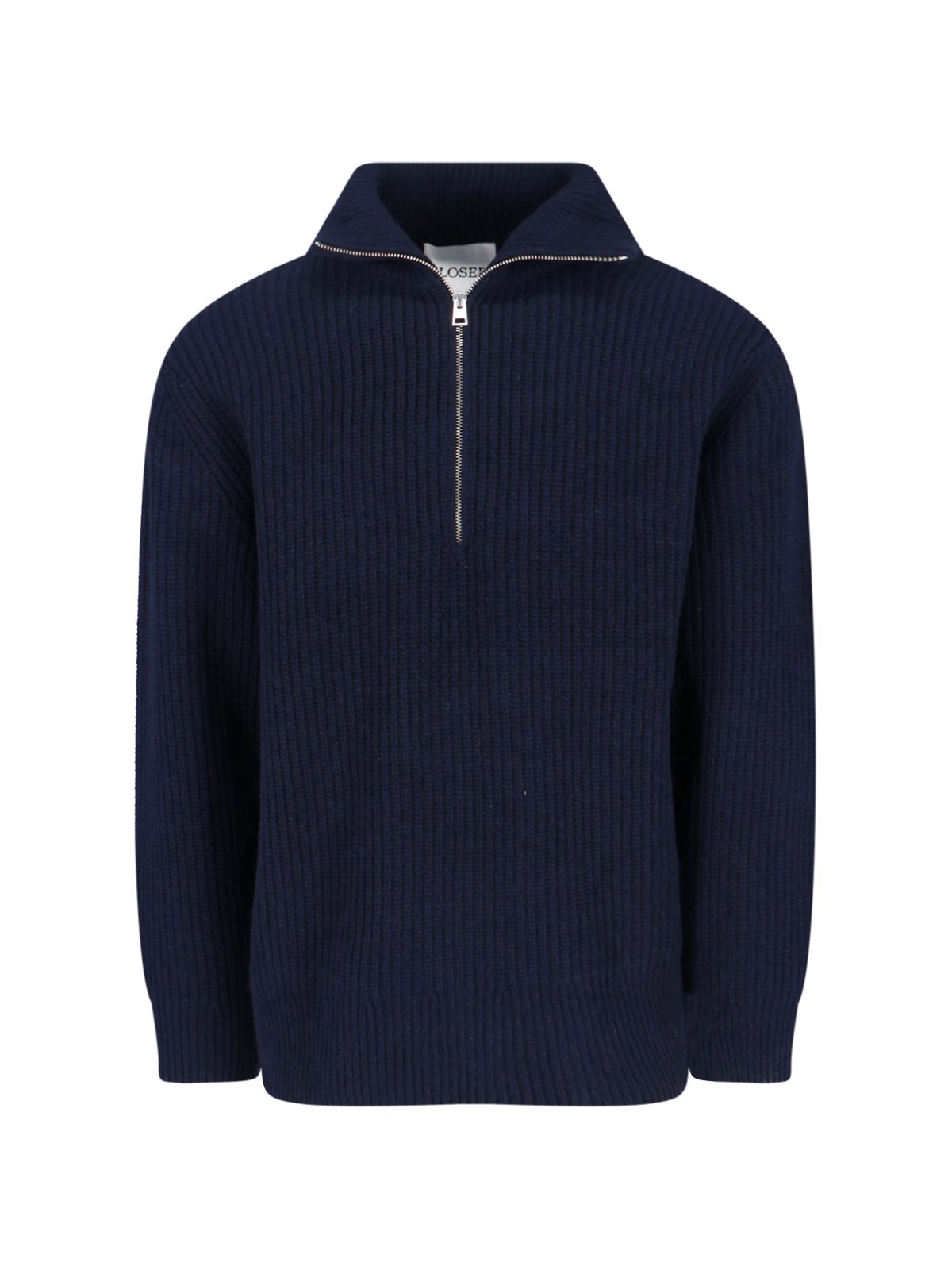 Closed Uomo Blu Maglione Zip