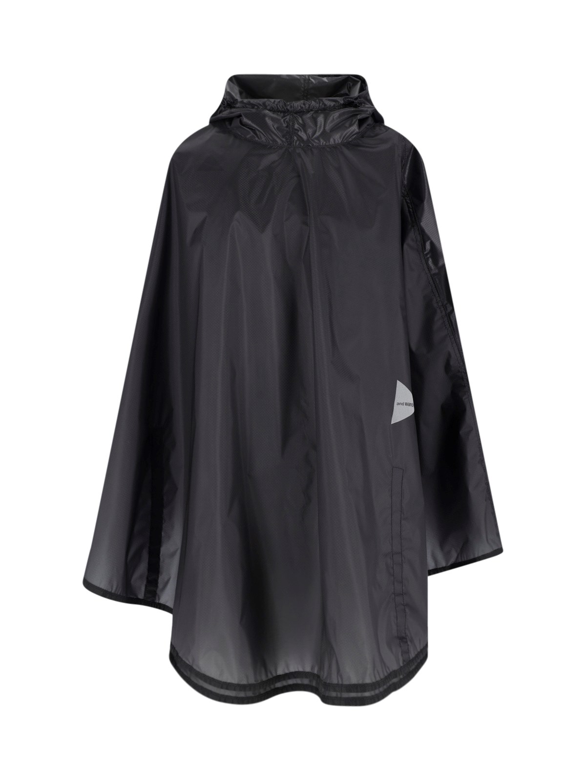 And Wander Wasserdichter Ripstop-poncho Mit Kapuze In Black