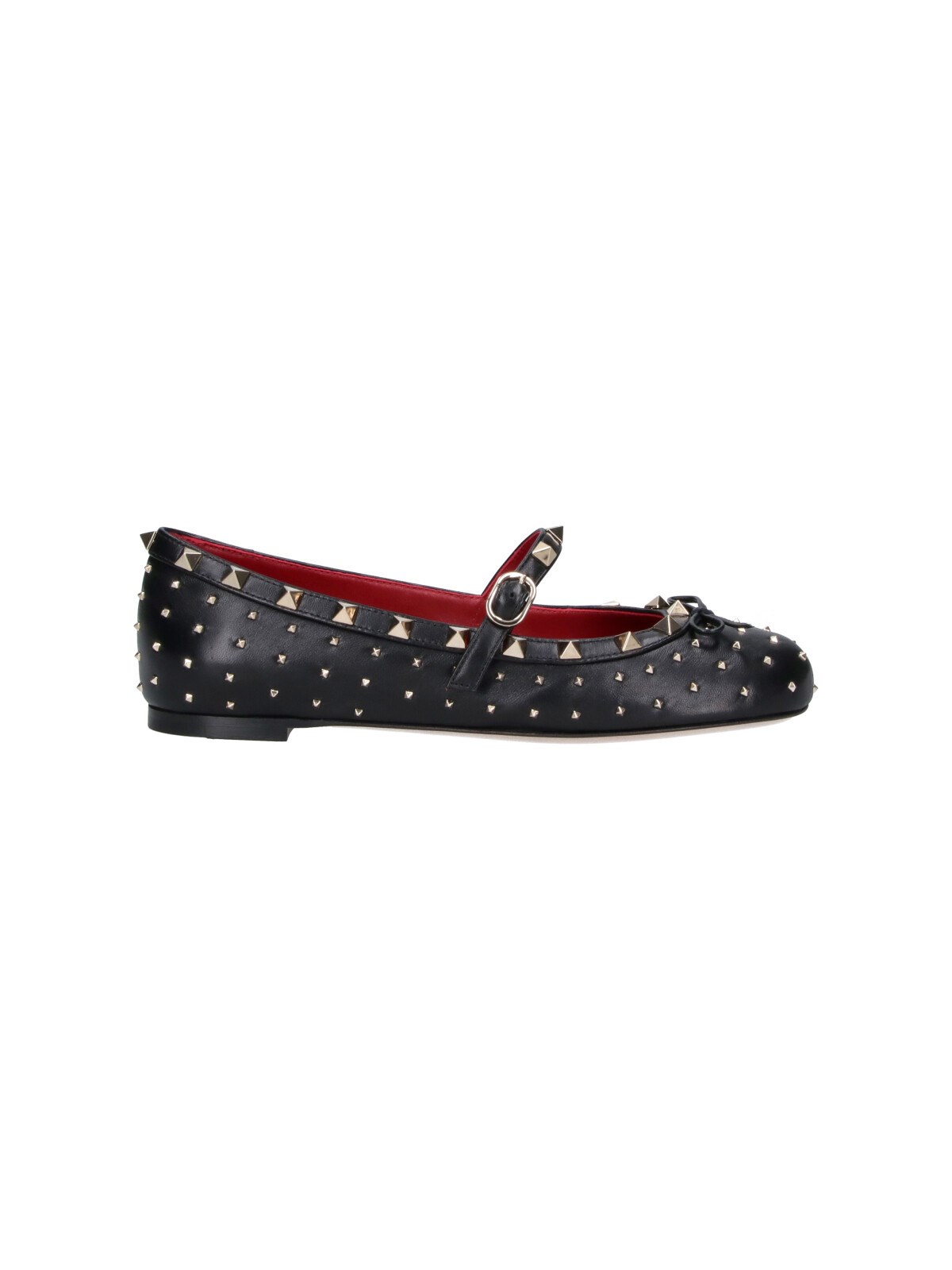 Valentino Garavani Donna Nero Ballerine "Rockstud"