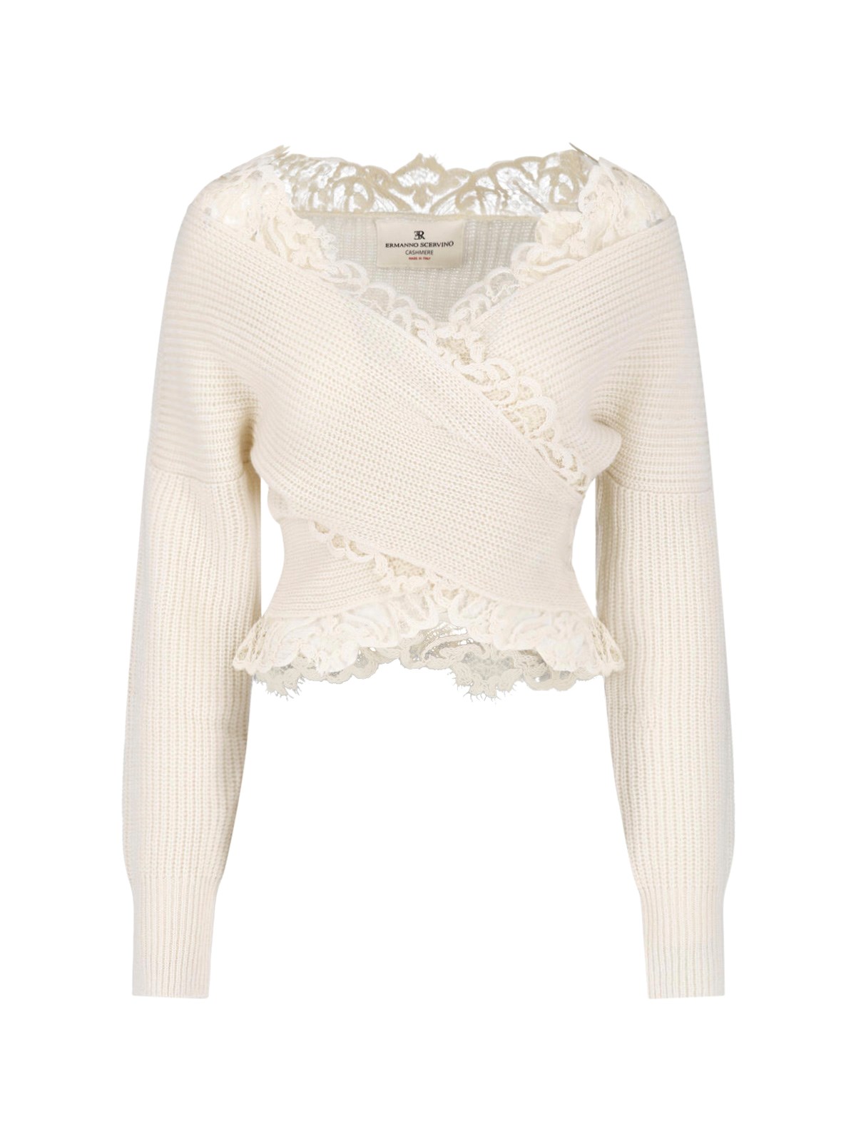 Ermanno Scervino Cardigan Incrociato In Cashmere